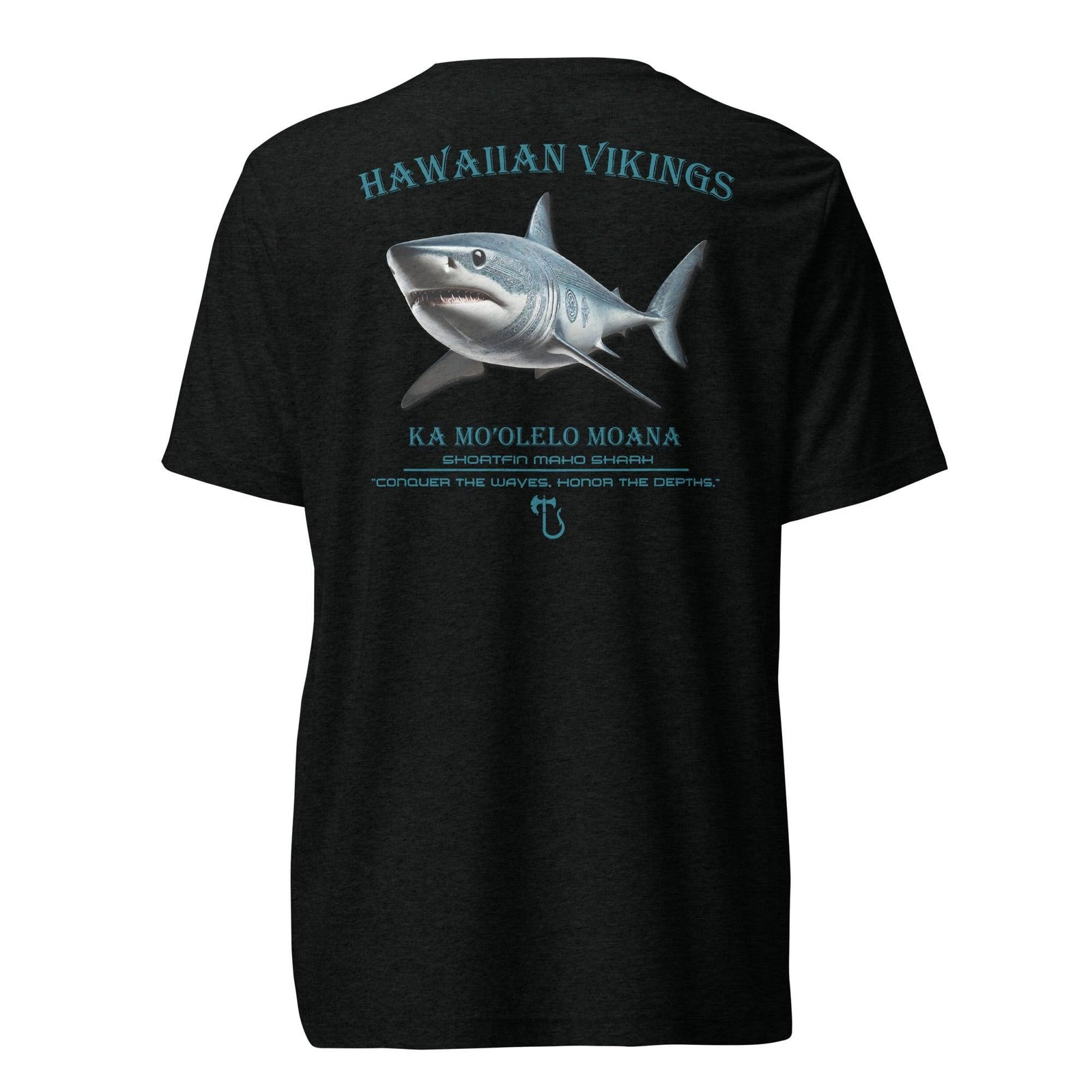 Shortfin Mako Shark Tri-Blend Short Sleeve T-Shirt - Hawaiian Vikings