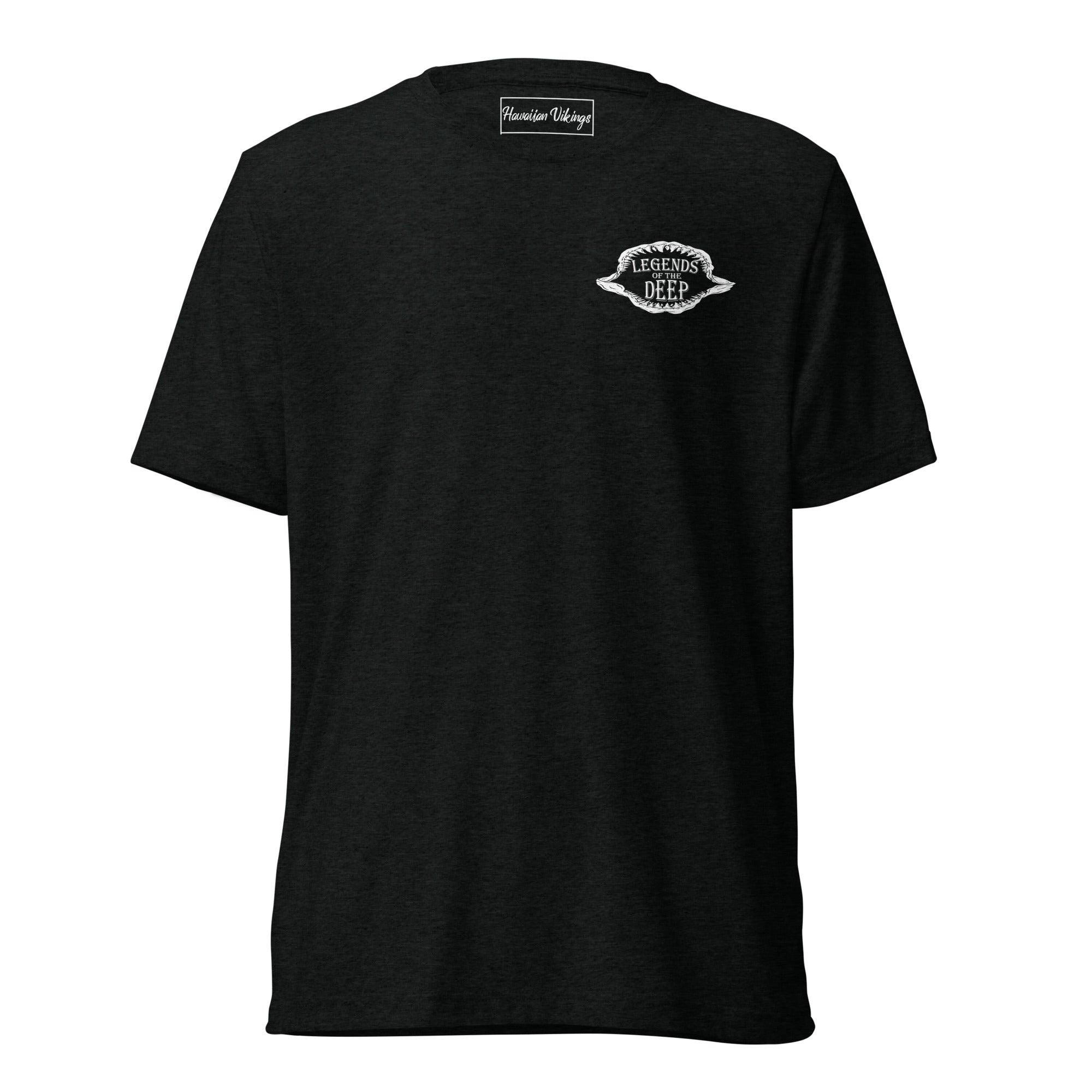 Great White Shark Tri-Blend Short Sleeve T-Shirt - Hawaiian Vikings