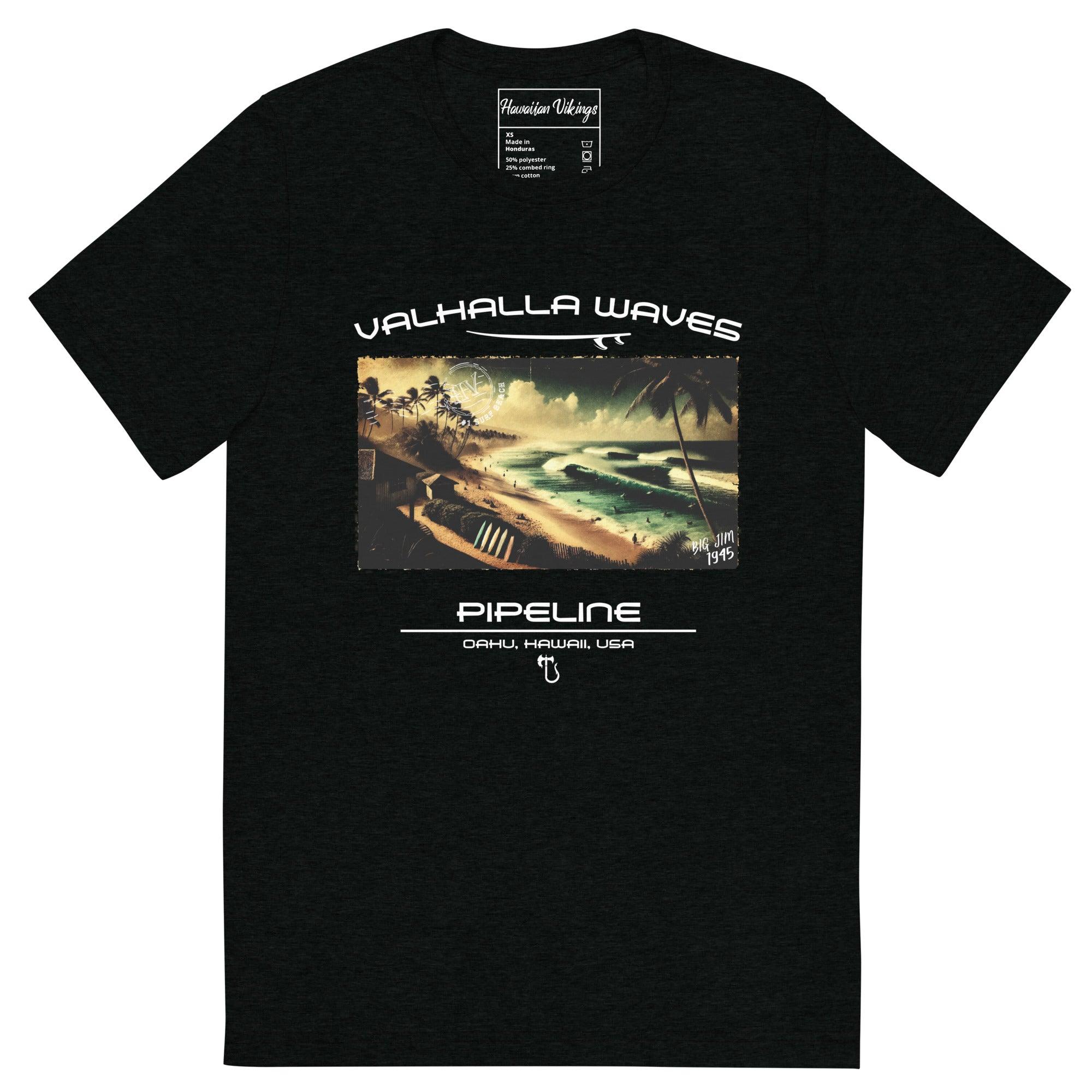Pipeline Vintage Postcard T-Shirt - Hawaiian Vikings