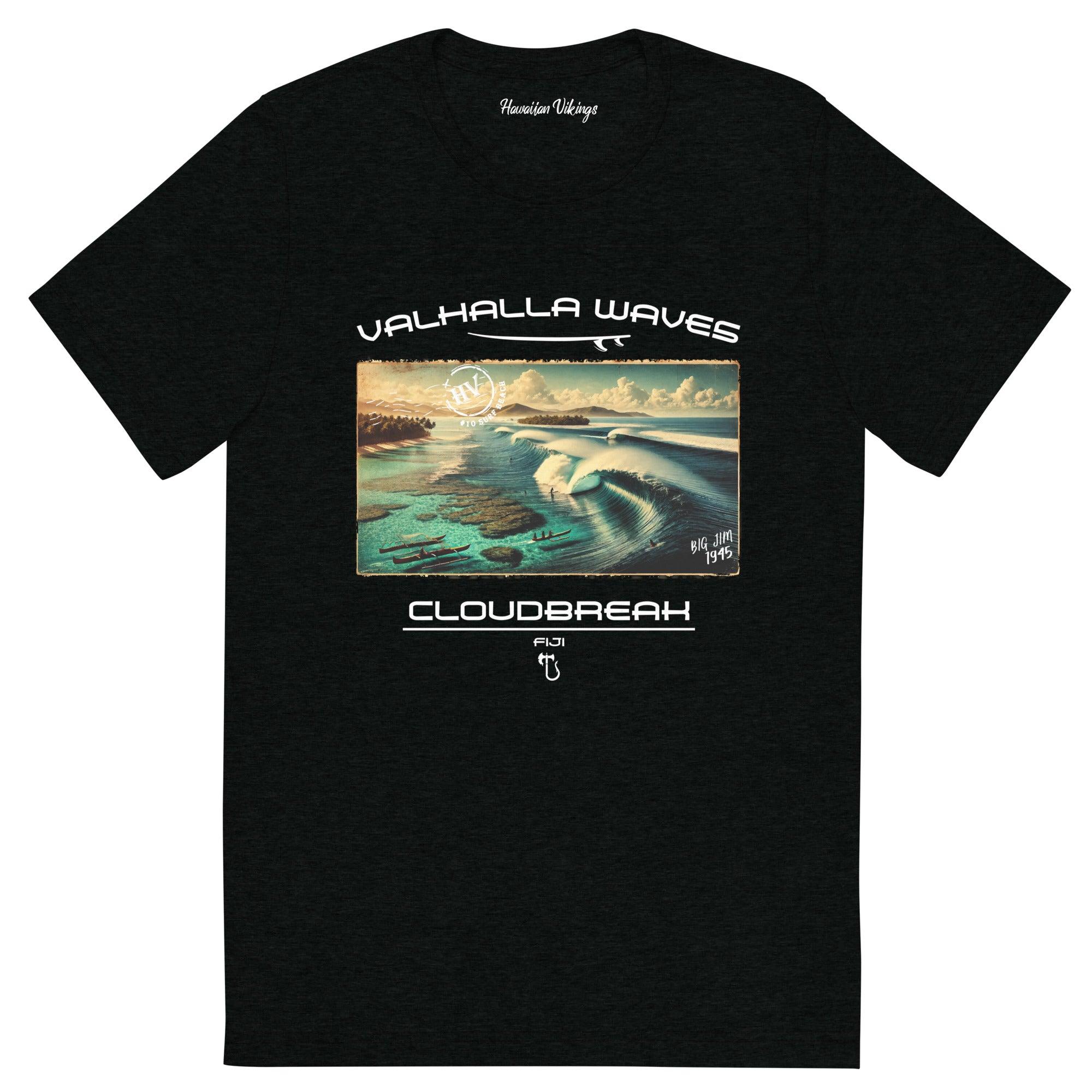 Cloudbreak Beach Vintage Postcard T-Shirt - Hawaiian Vikings