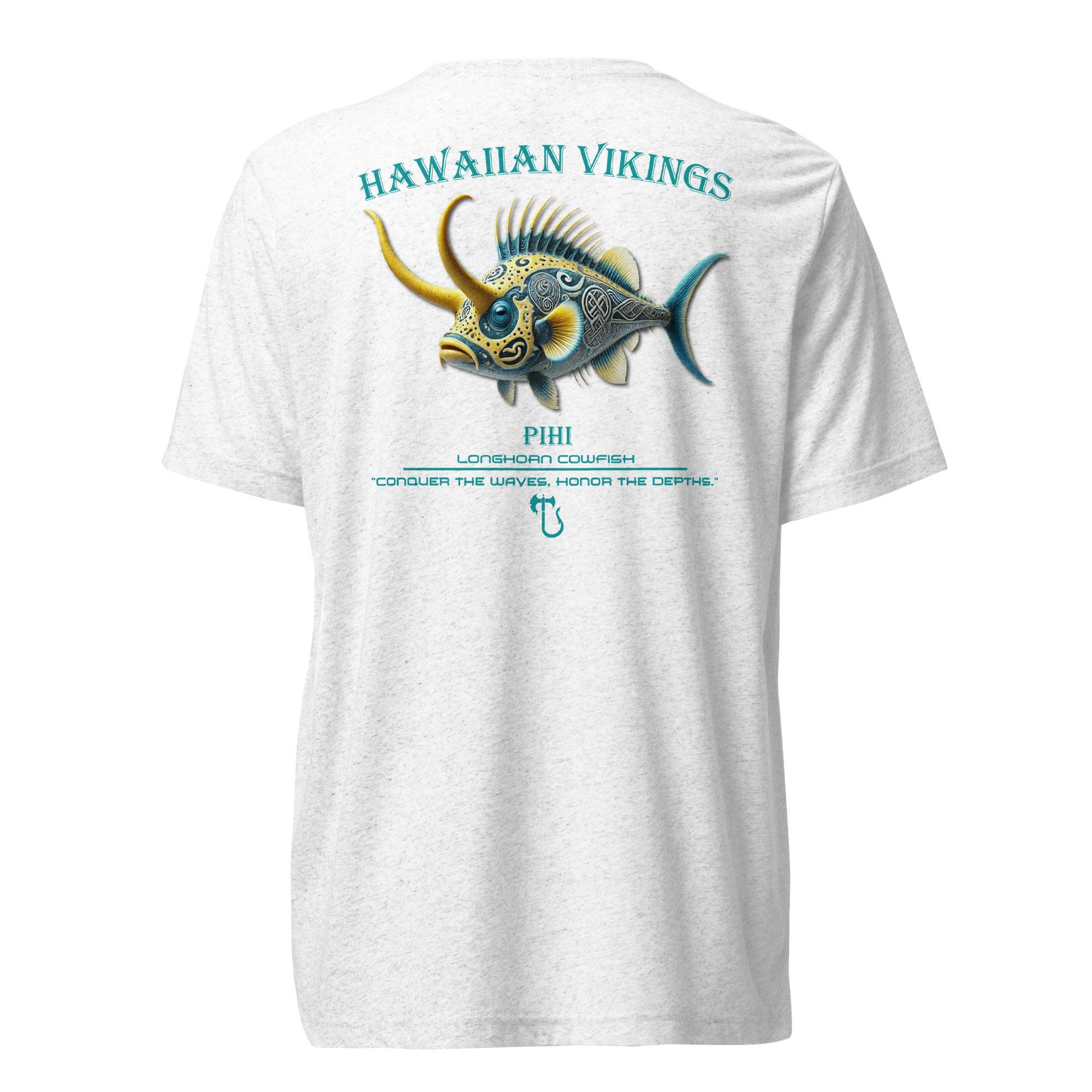 Longhorn Cowfish Tri-Blend Short Sleeve T-Shirt - Hawaiian Vikings