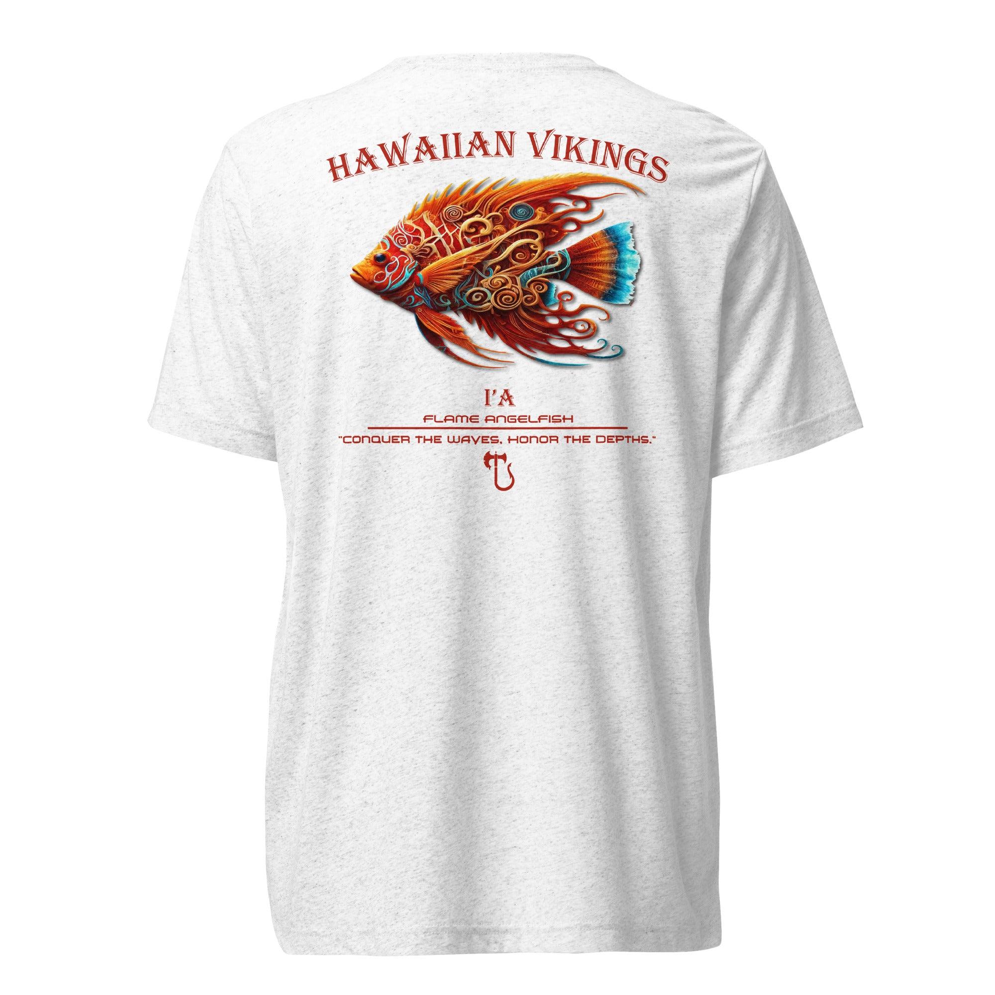 Flame Angelfish Tri-Blend Short Sleeve T-Shirt - Hawaiian Vikings