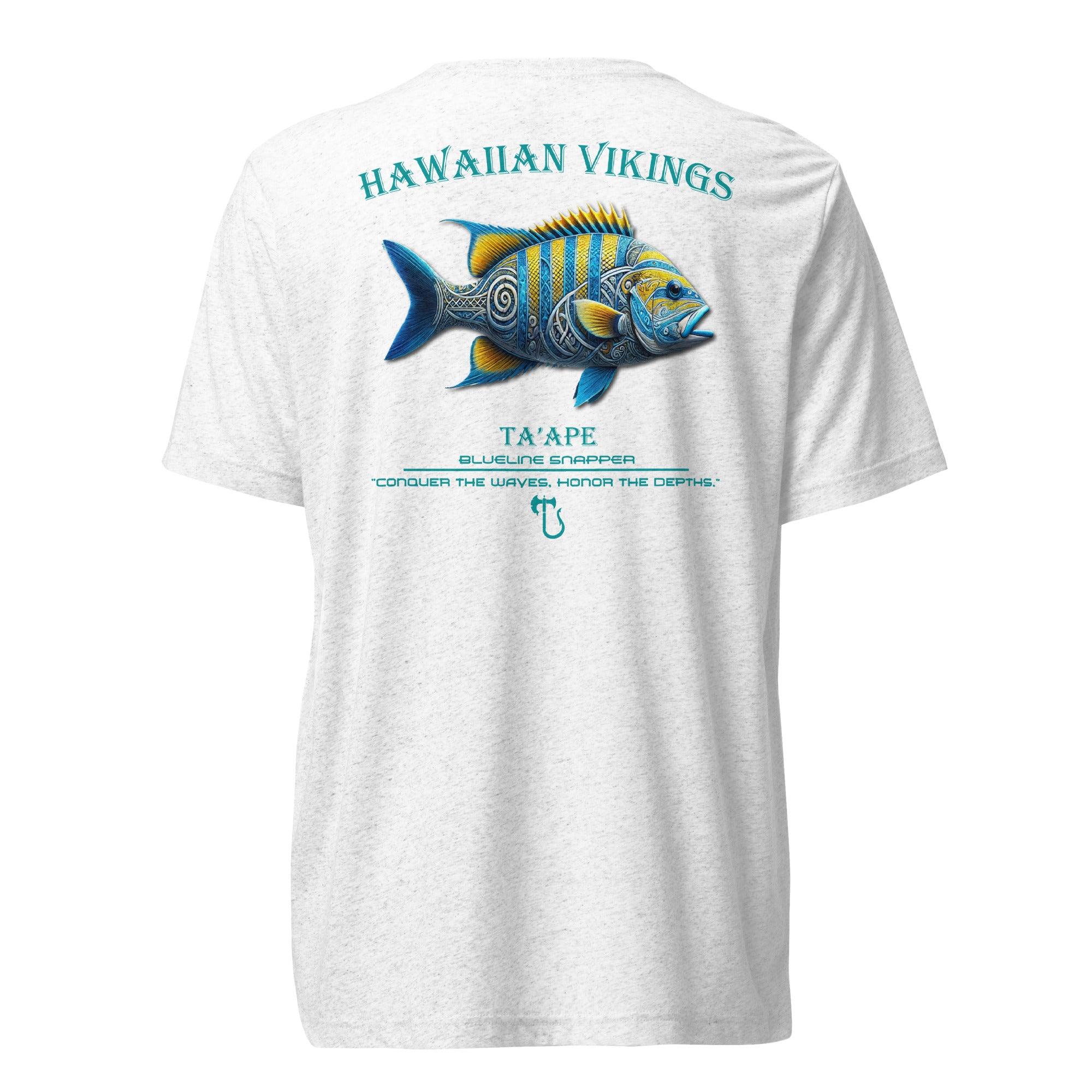 Blueline Snapper Tri-Blend Short Sleeve T-Shirt - Hawaiian Vikings