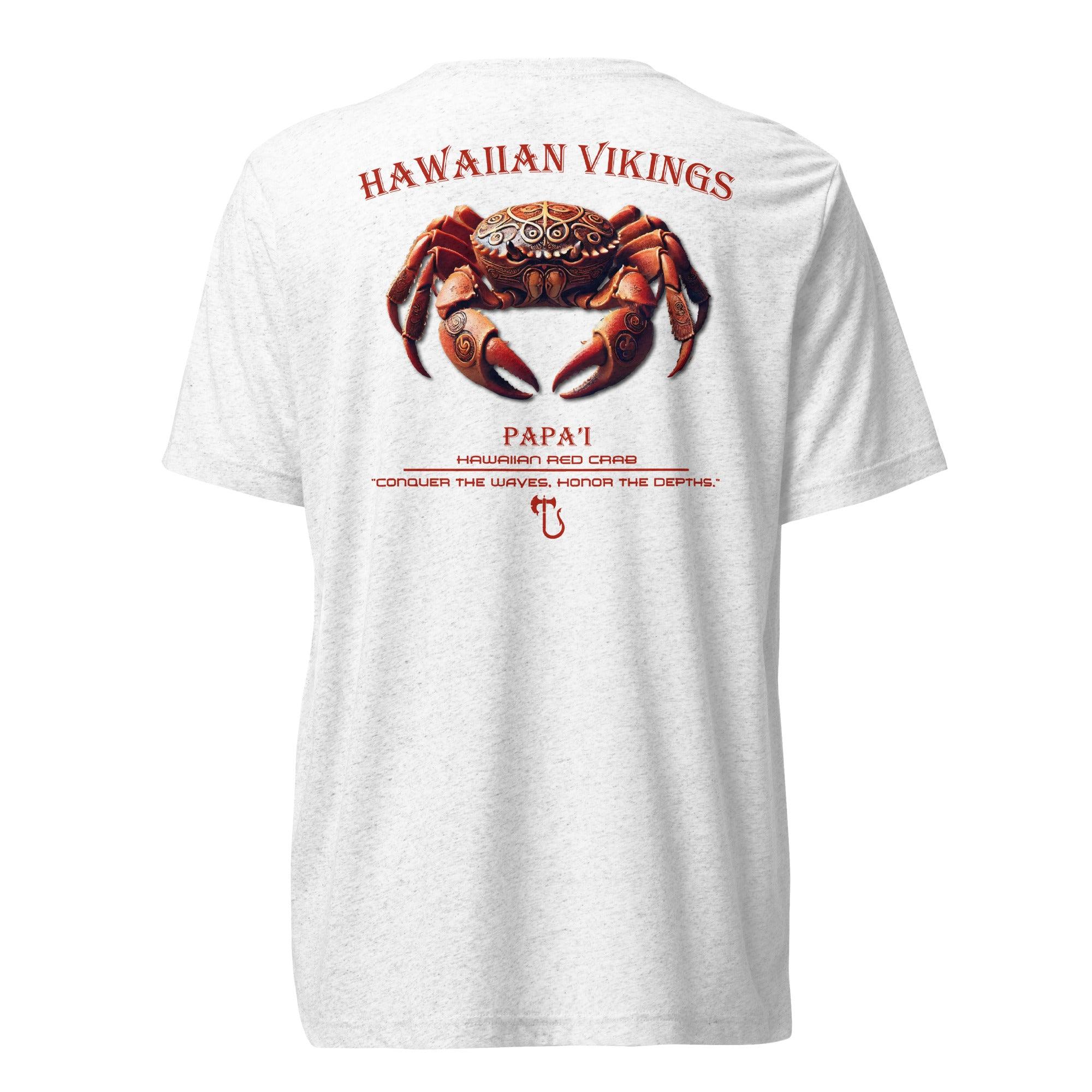 Hawaiian Red Crab Tri-Blend Short Sleeve T-Shirt - Hawaiian Vikings