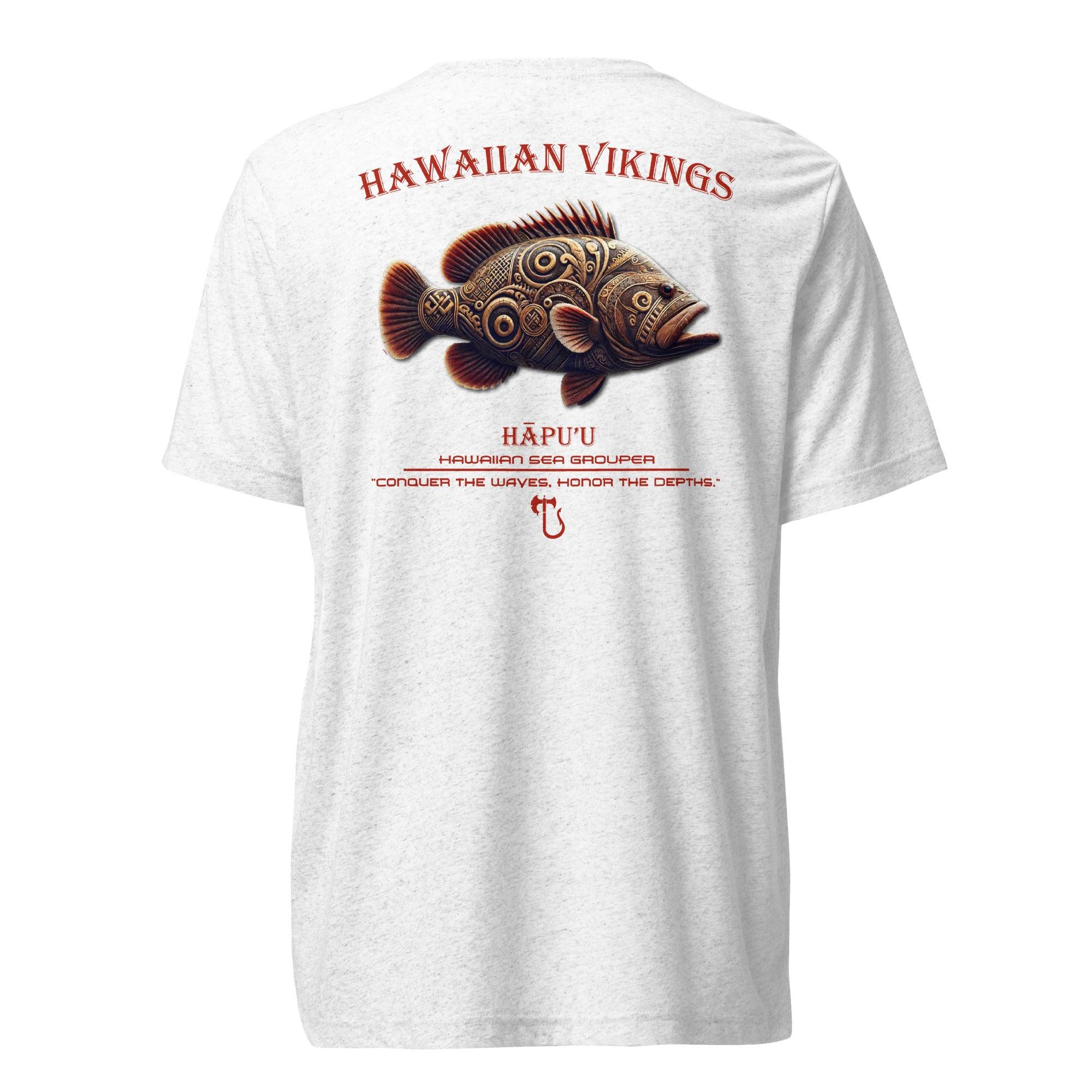 Hawaiian Sea Grouper Tri-Blend Short Sleeve T-Shirt - Hawaiian Vikings
