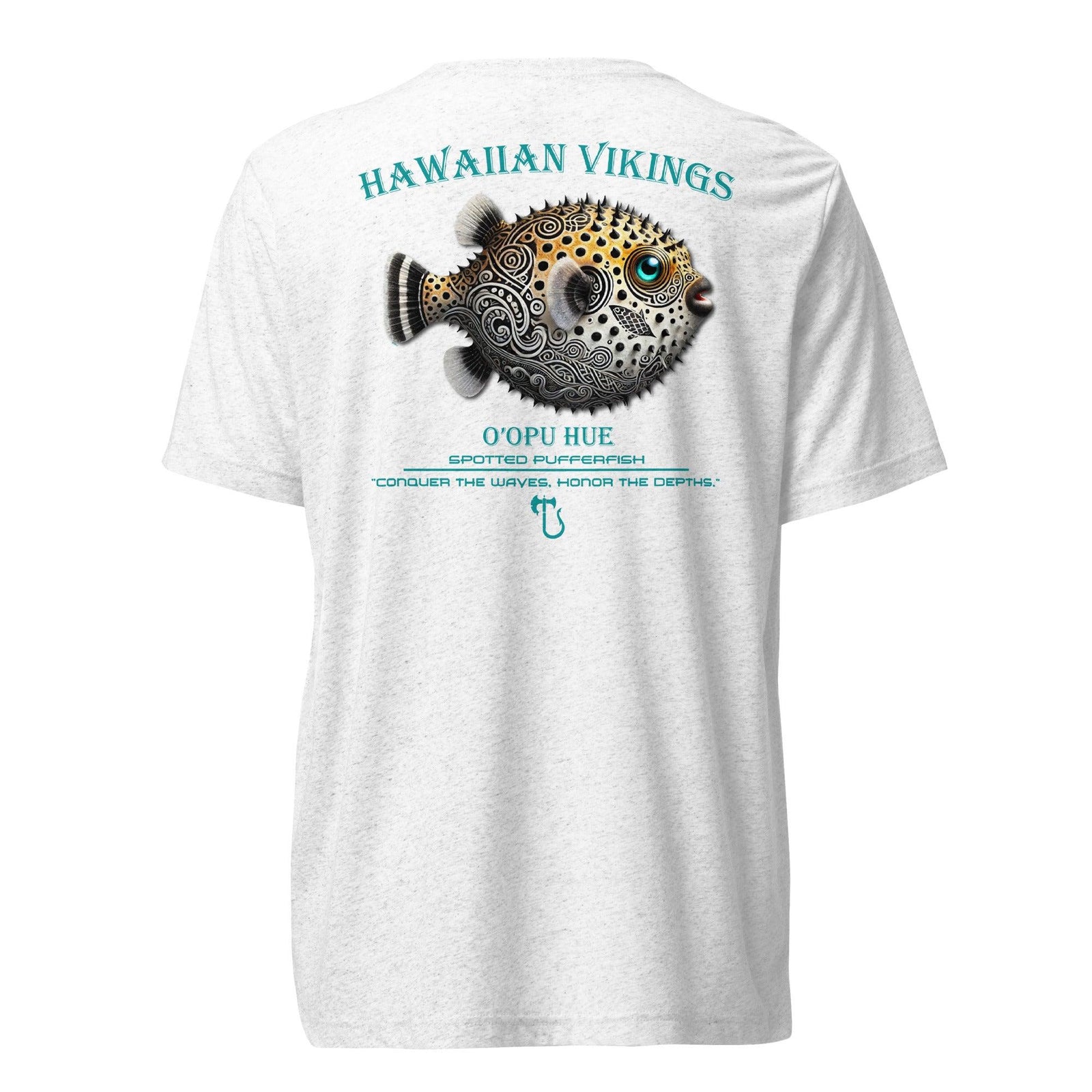 Spotted Pufferfish Tri-Blend Short Sleeve T-Shirt - Hawaiian Vikings