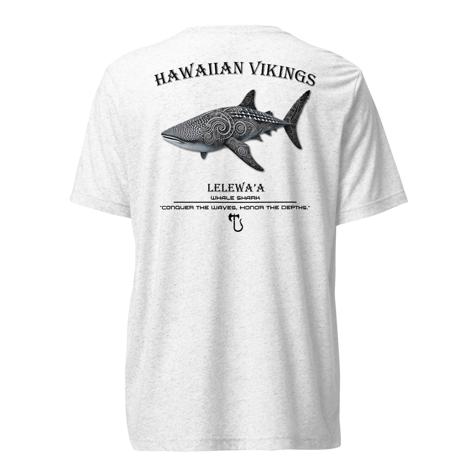 Whale Shark Tri-Blend Short Sleeve T-Shirt - Hawaiian Vikings