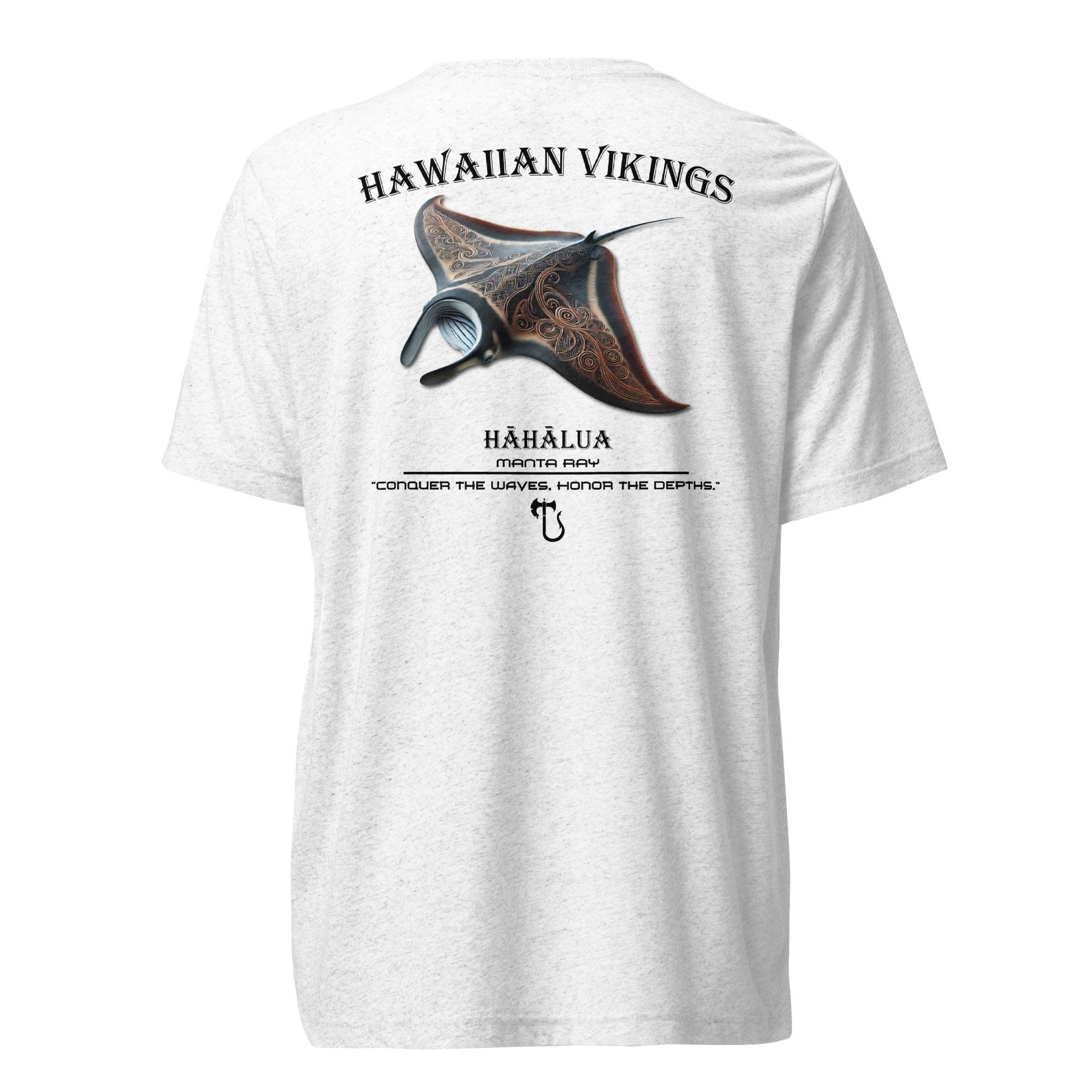 Manta Ray Tri-Blend Short Sleeve T-Shirt - Hawaiian Vikings
