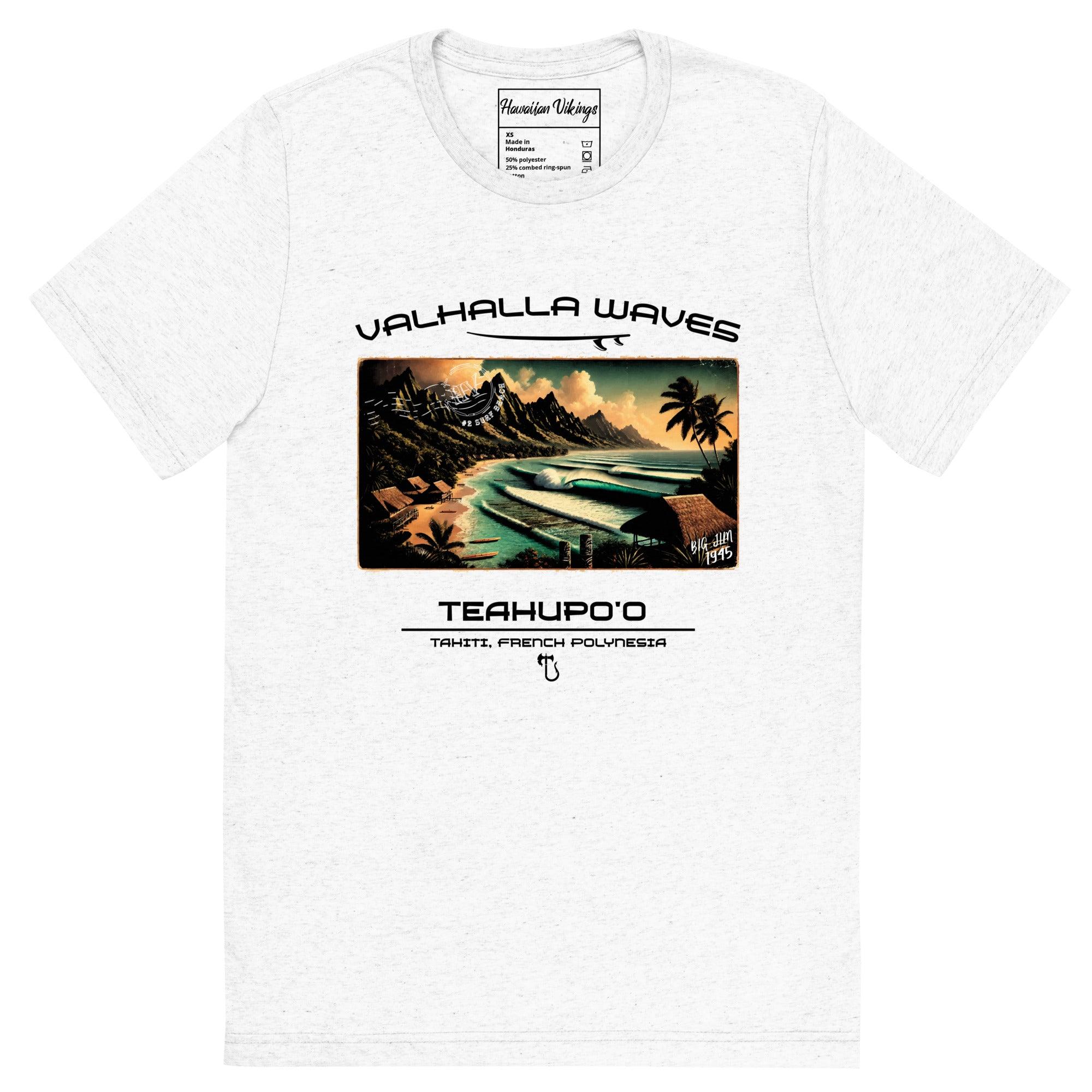 Teahupo'o Vintage Postcard T-Shirt - Hawaiian Vikings