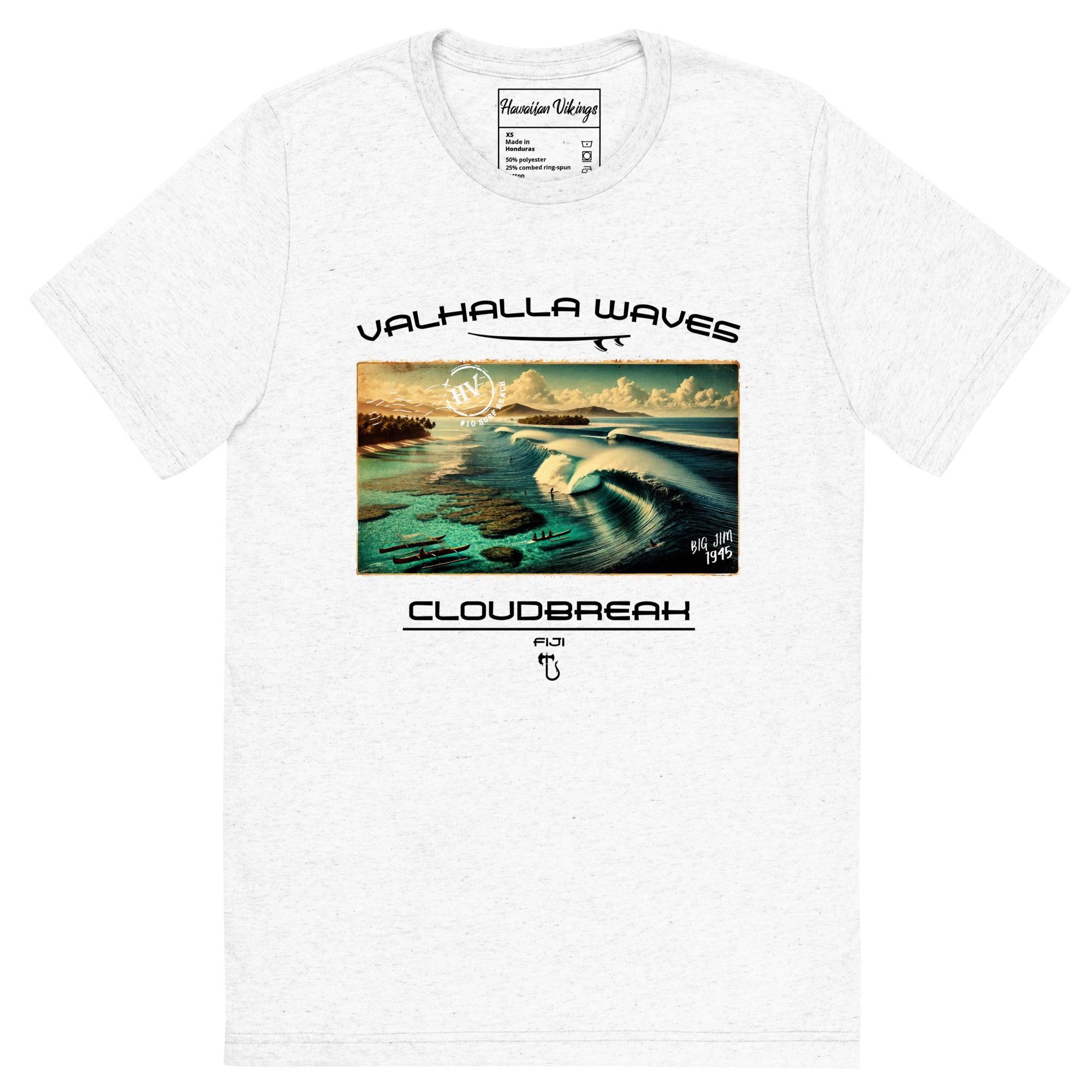 Cloudbreak Beach Vintage Postcard T-Shirt - Hawaiian Vikings
