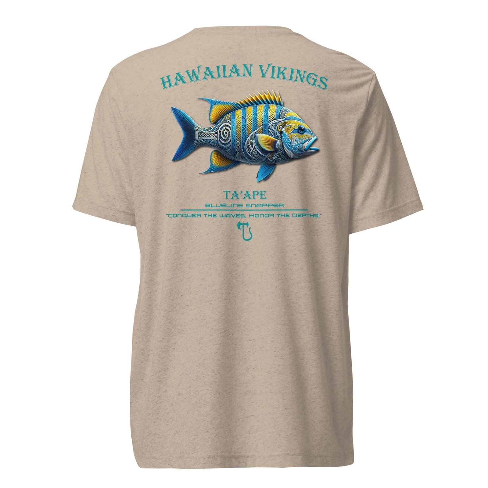 Blueline Snapper Tri-Blend Short Sleeve T-Shirt - Hawaiian Vikings