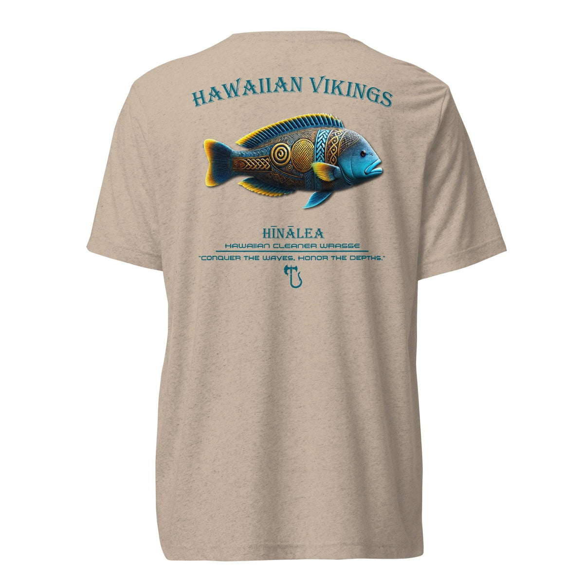 Hawaiian Cleaner Wrasse Tri-Blend Short Sleeve T-Shirt - Hawaiian Vikings
