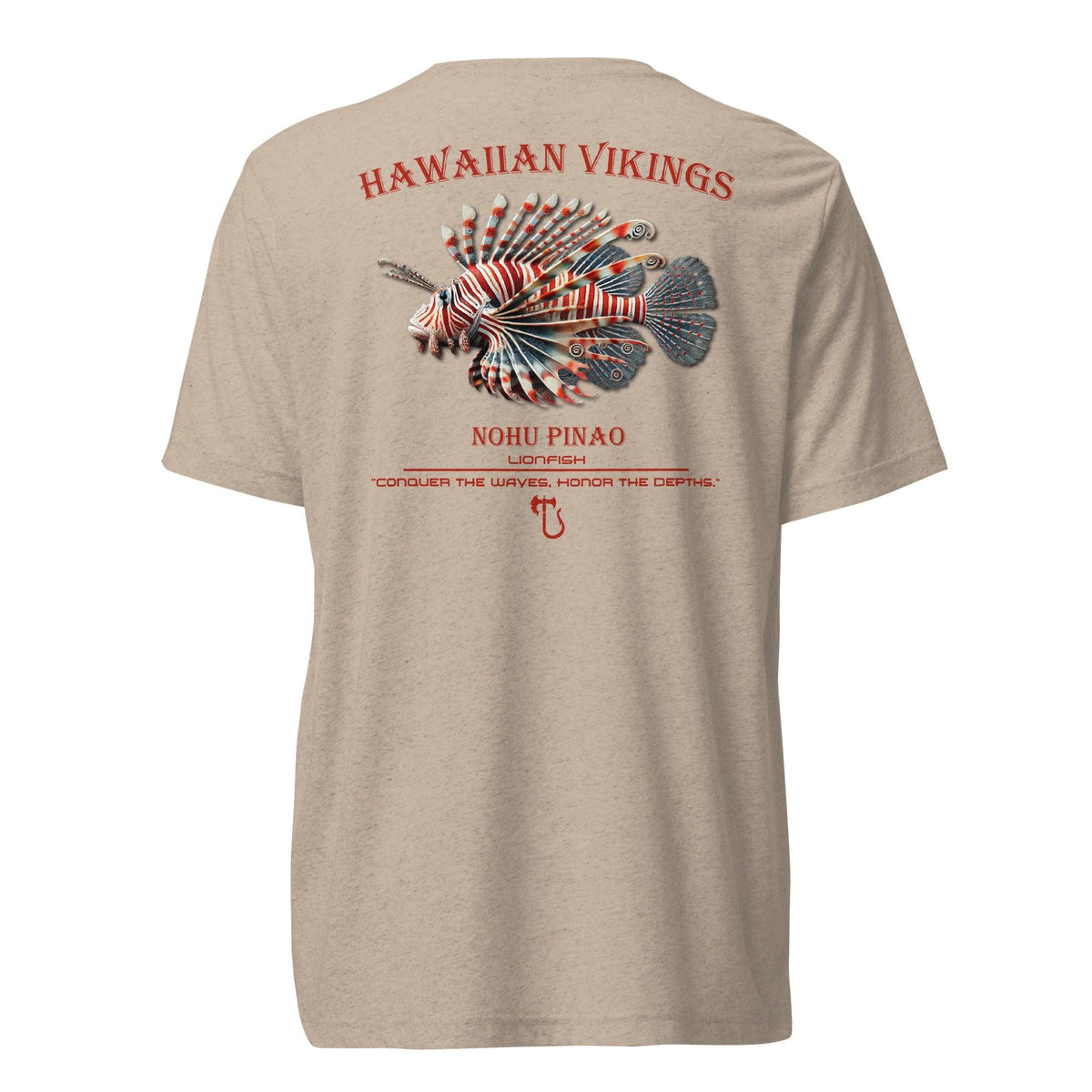 Lionfish Tri-Blend Short Sleeve T-Shirt - Hawaiian Vikings