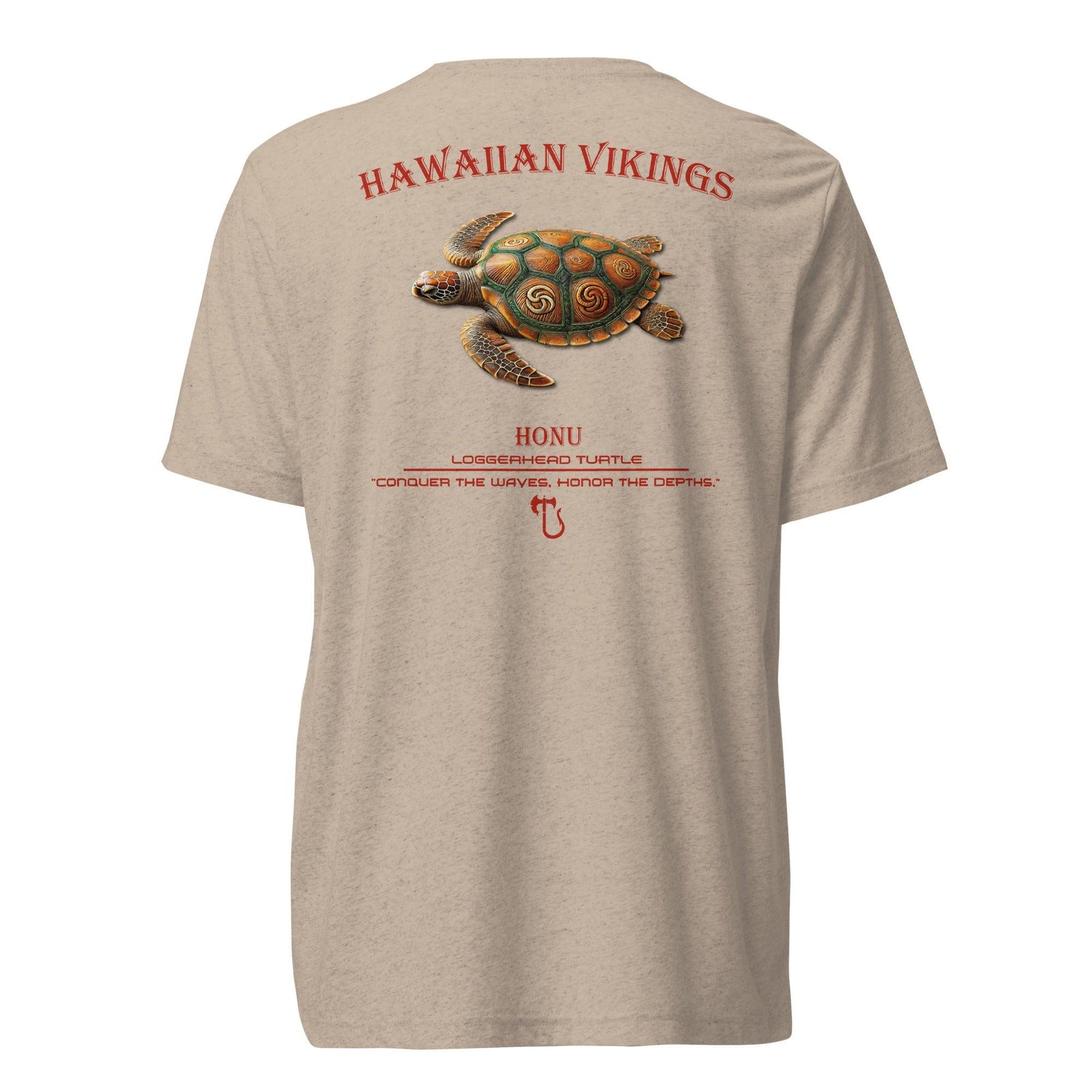 Loggerhead Turtle Tri-Blend Short Sleeve T-Shirt - Hawaiian Vikings