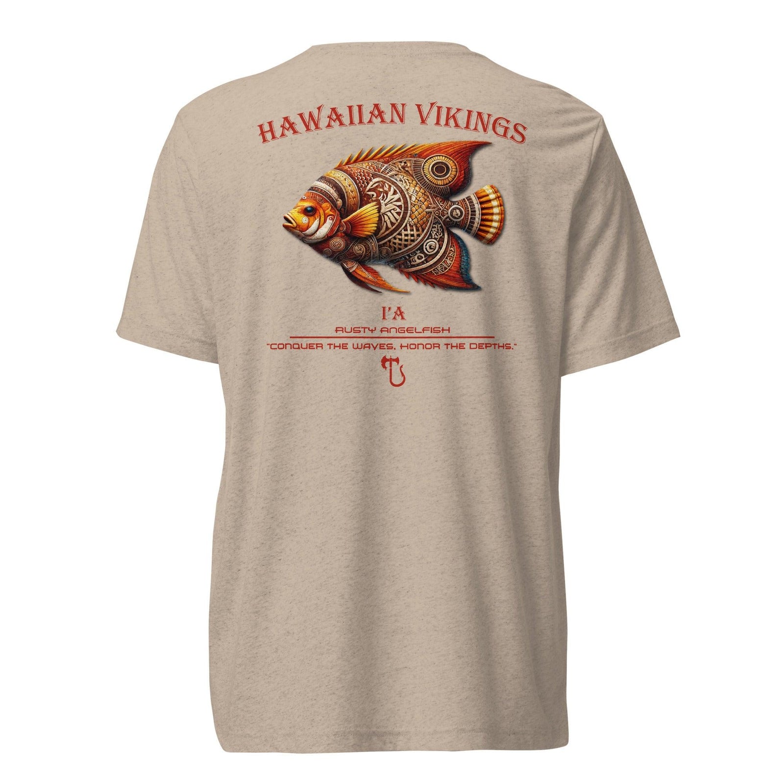 Rusty Angelfish Tri-Blend Short Sleeve T-Shirt - Hawaiian Vikings