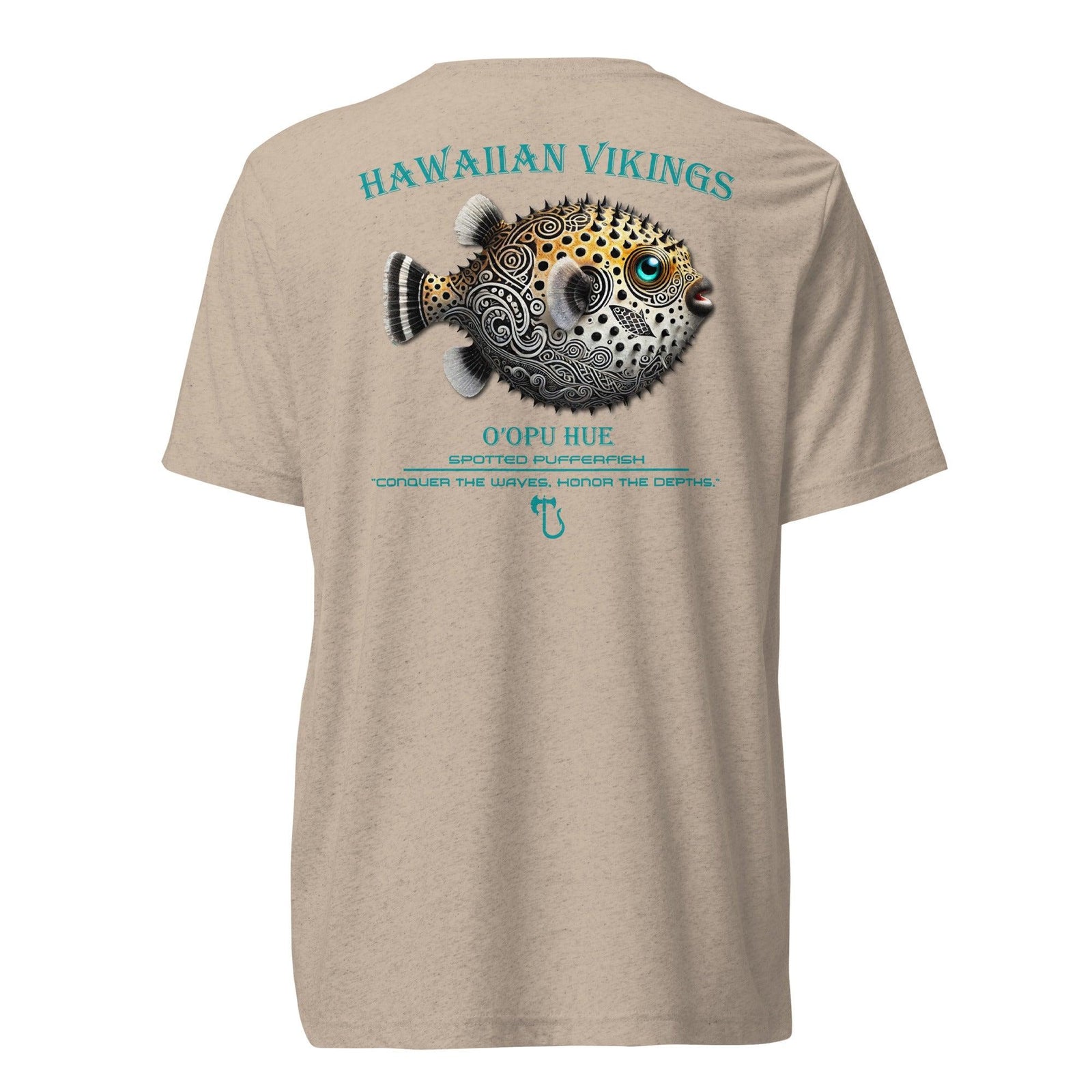 Spotted Pufferfish Tri-Blend Short Sleeve T-Shirt - Hawaiian Vikings