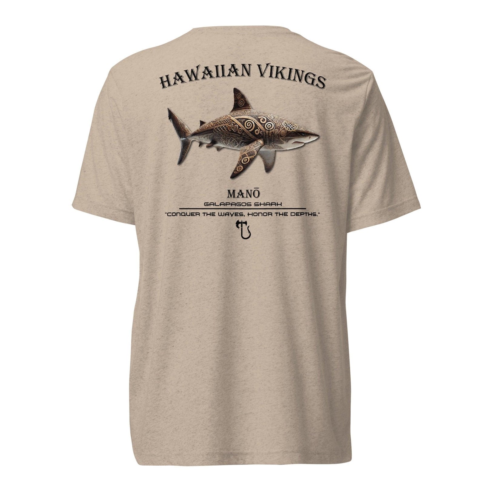 Galapagos Shark Tri-Blend Short Sleeve T-Shirt - Hawaiian Vikings