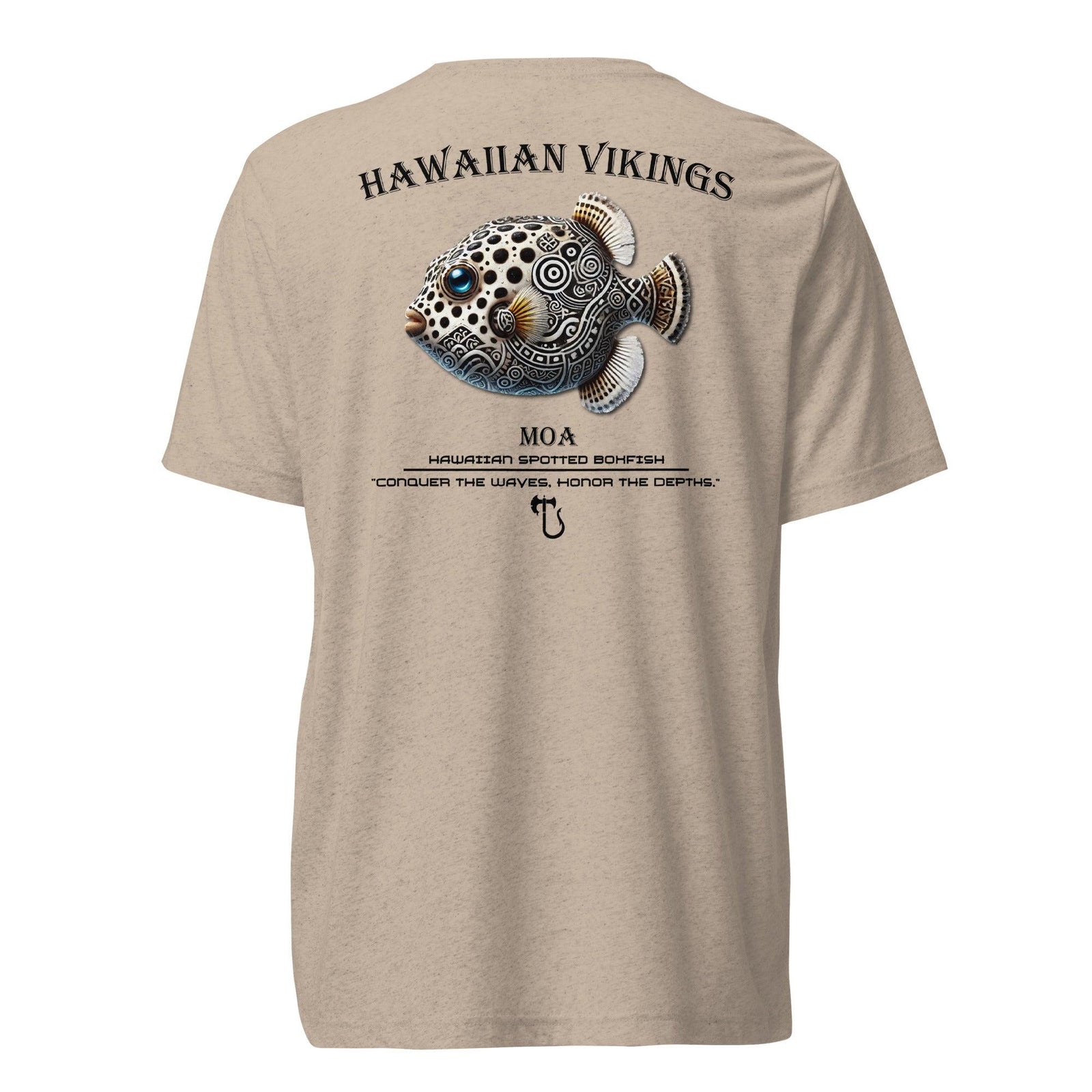 Hawaiian Spotted Boxfish Tri-Blend Short Sleeve T-Shirt - Hawaiian Vikings