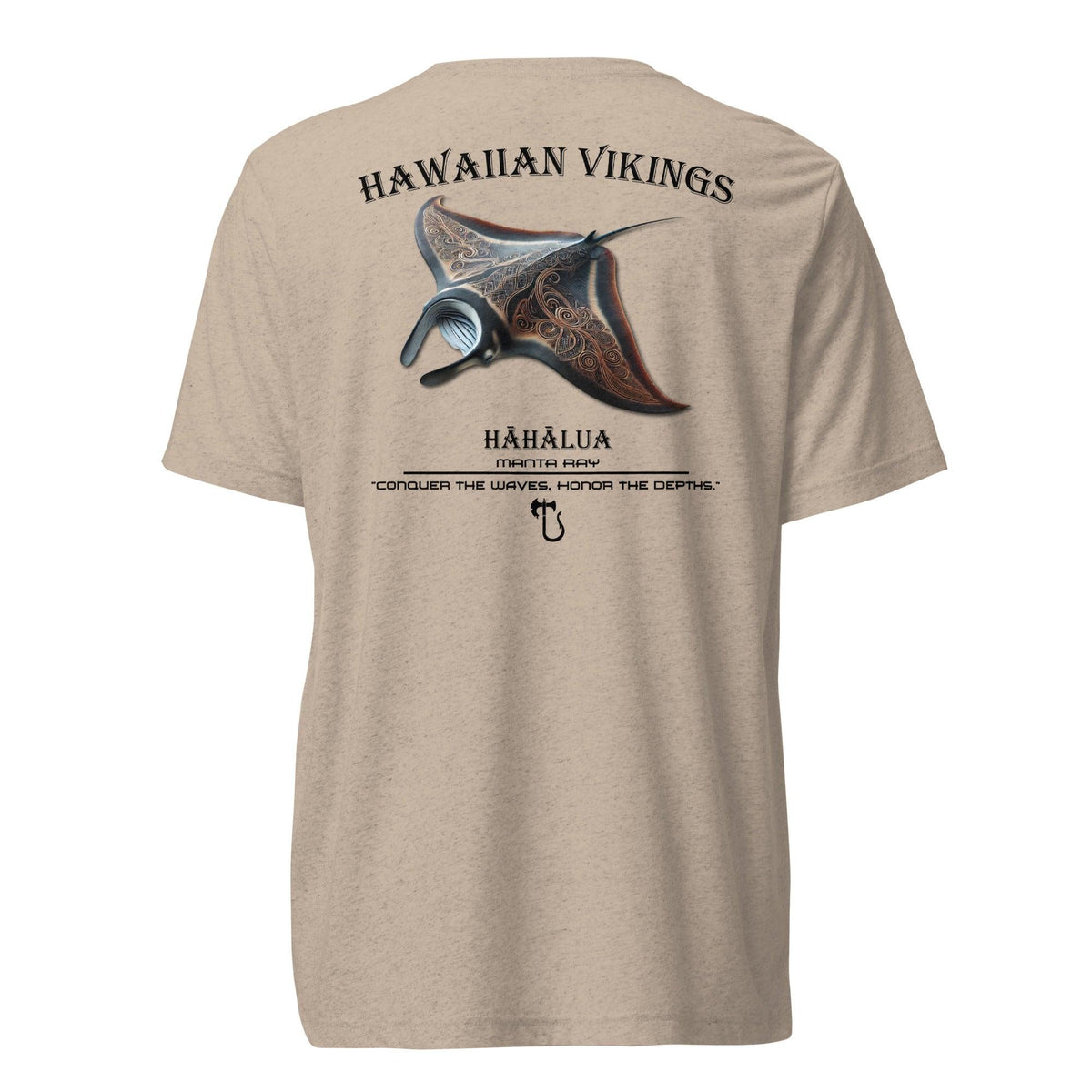 Manta Ray Tri-Blend Short Sleeve T-Shirt - Hawaiian Vikings