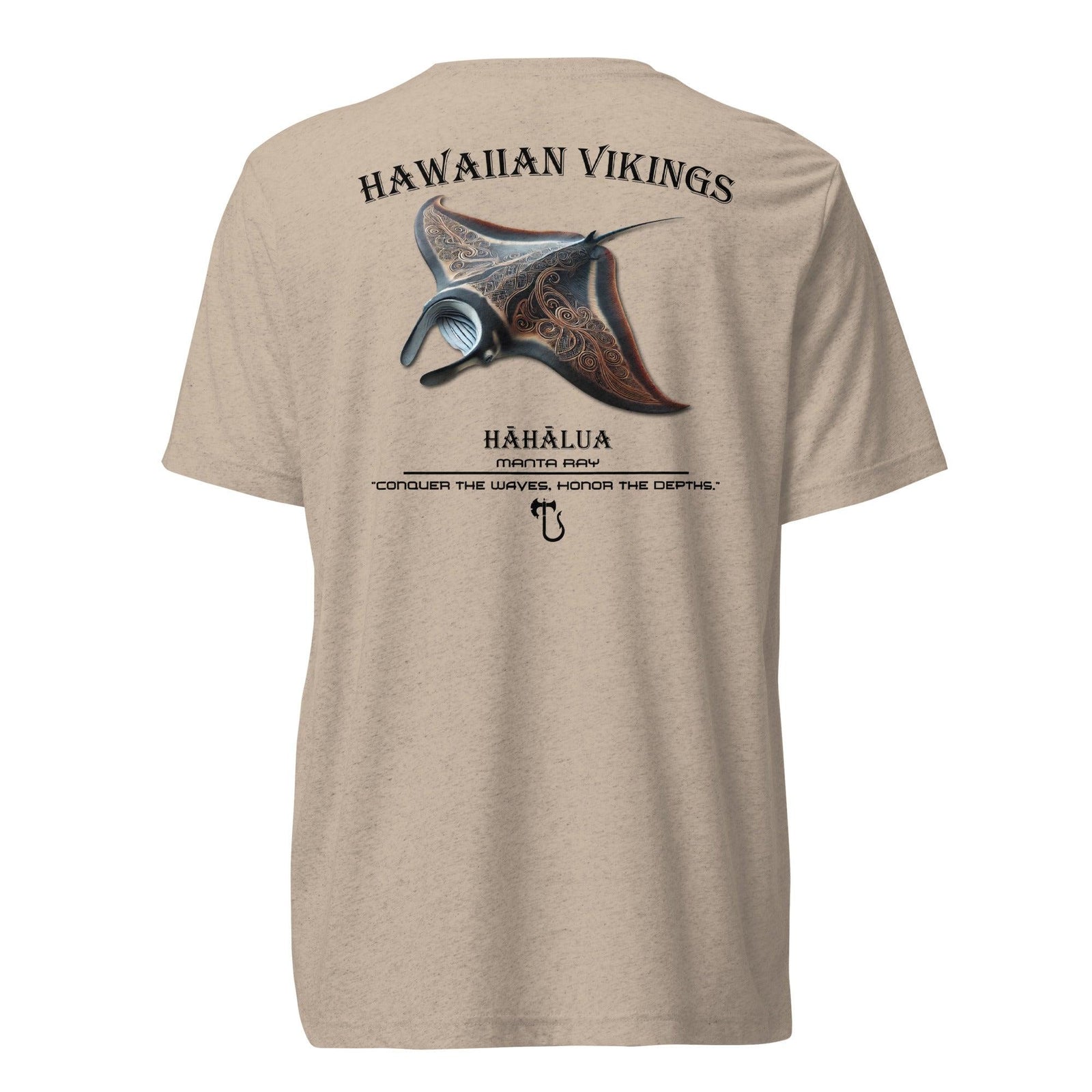 Manta Ray Tri-Blend Short Sleeve T-Shirt - Hawaiian Vikings
