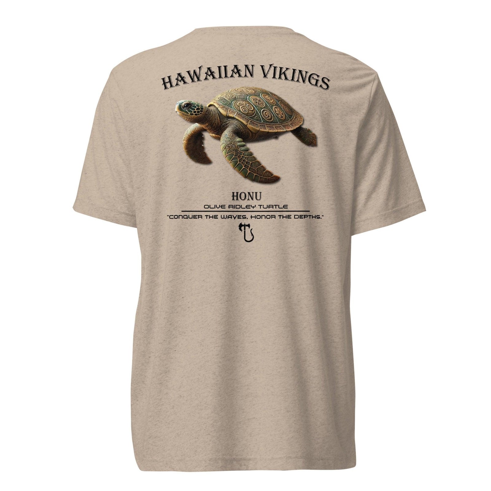 Olive Ridley Turtle Tri-Blend Short Sleeve T-Shirt - Hawaiian Vikings