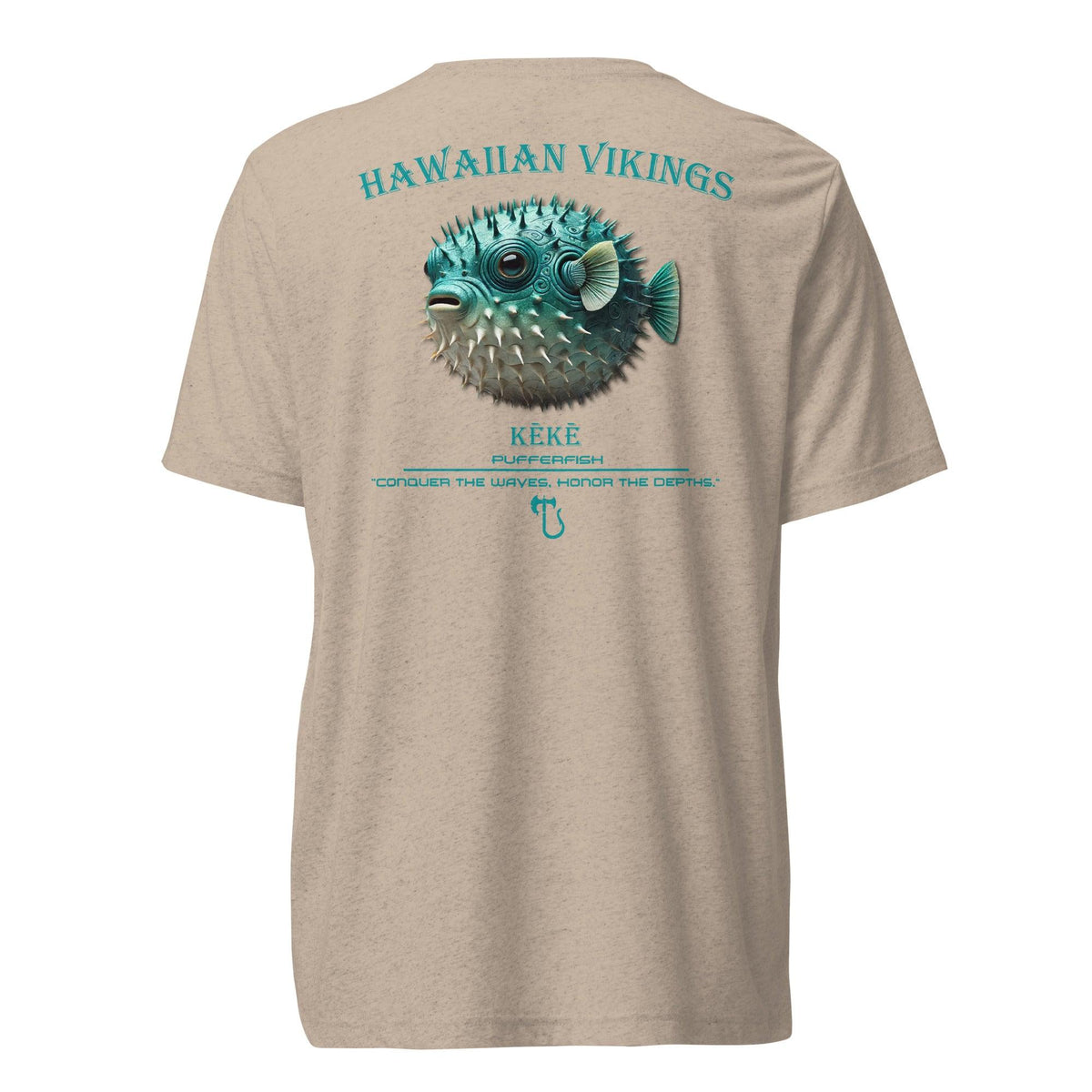 Pufferfish Tri-Blend Short Sleeve T-Shirt - Hawaiian Vikings