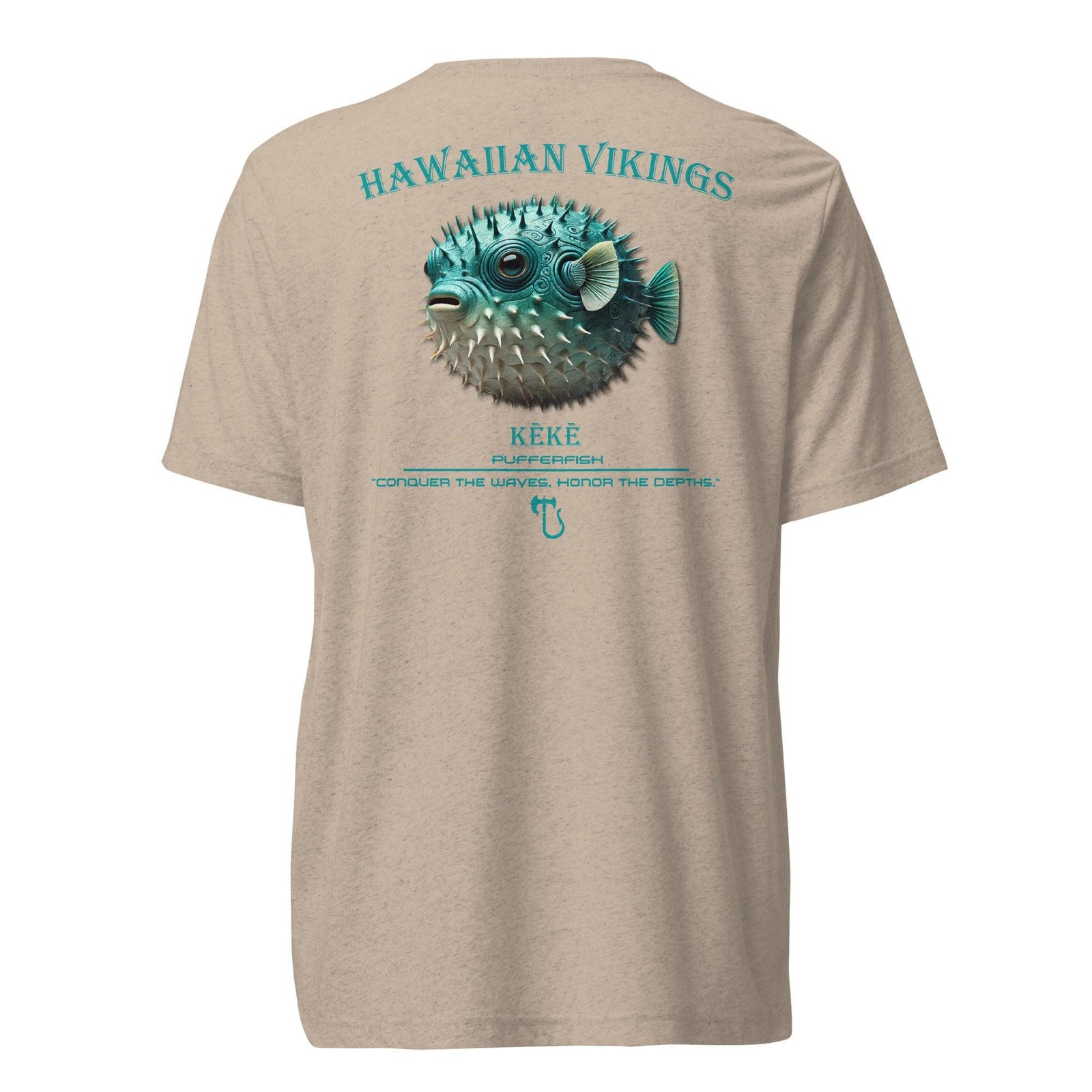 Pufferfish Tri-Blend Short Sleeve T-Shirt - Hawaiian Vikings
