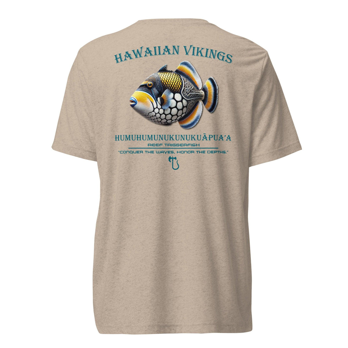 Reef Triggerfish Tri-Blend Short Sleeve T-Shirt - Hawaiian Vikings