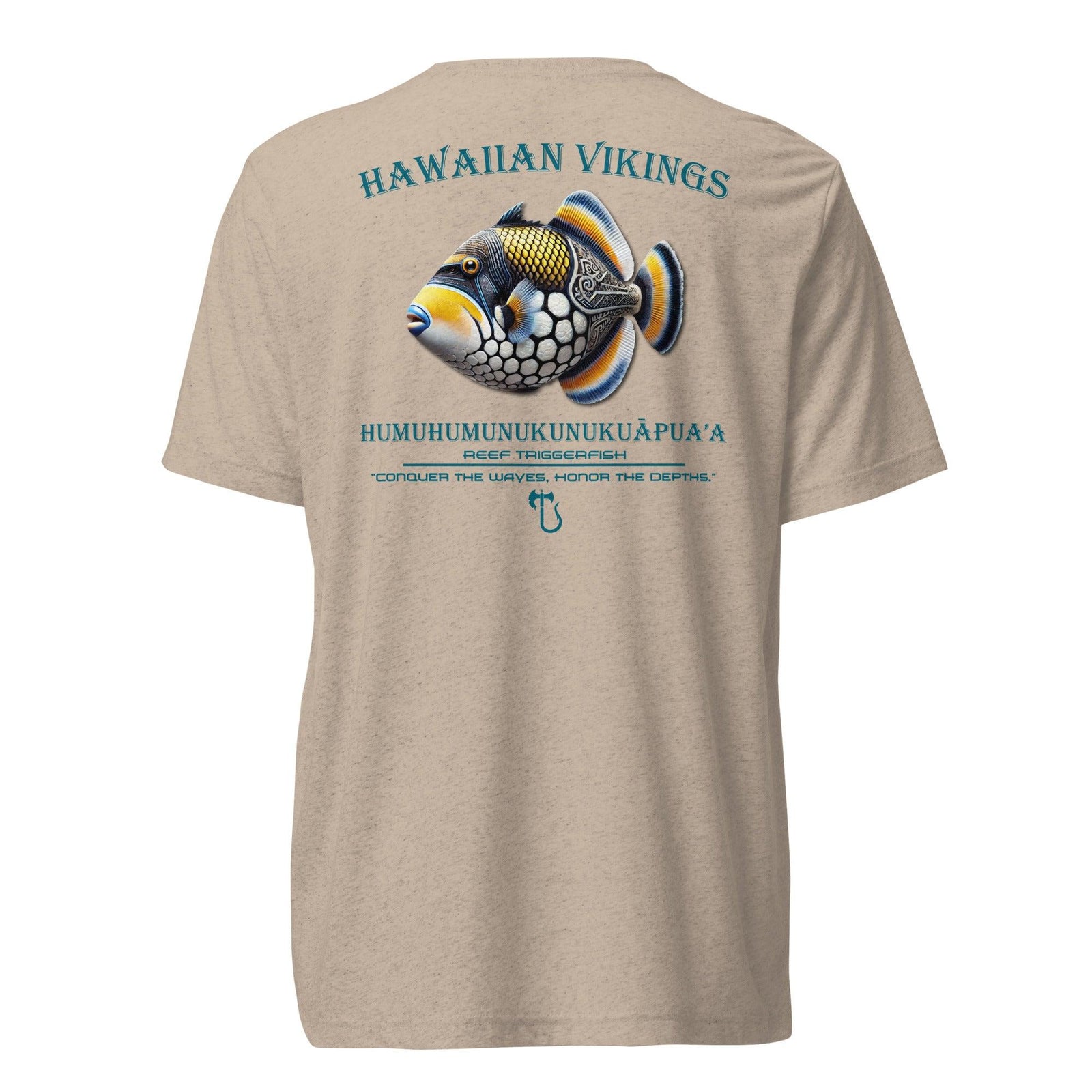 Reef Triggerfish Tri-Blend Short Sleeve T-Shirt - Hawaiian Vikings
