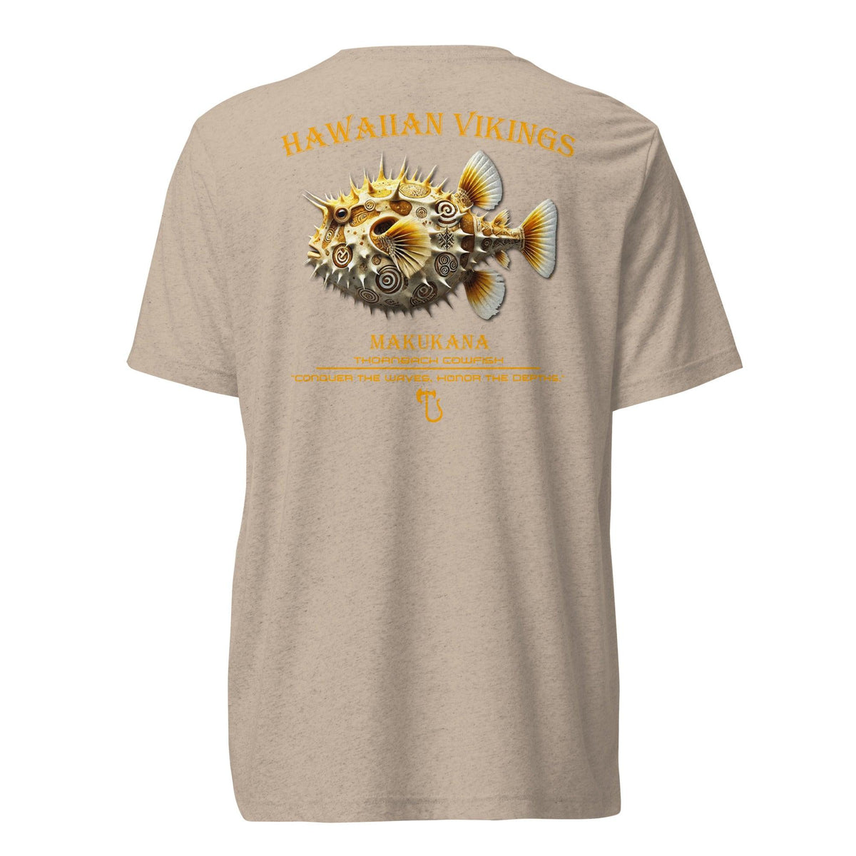 Thornback Cowfish Tri-Blend Short Sleeve T-Shirt - Hawaiian Vikings