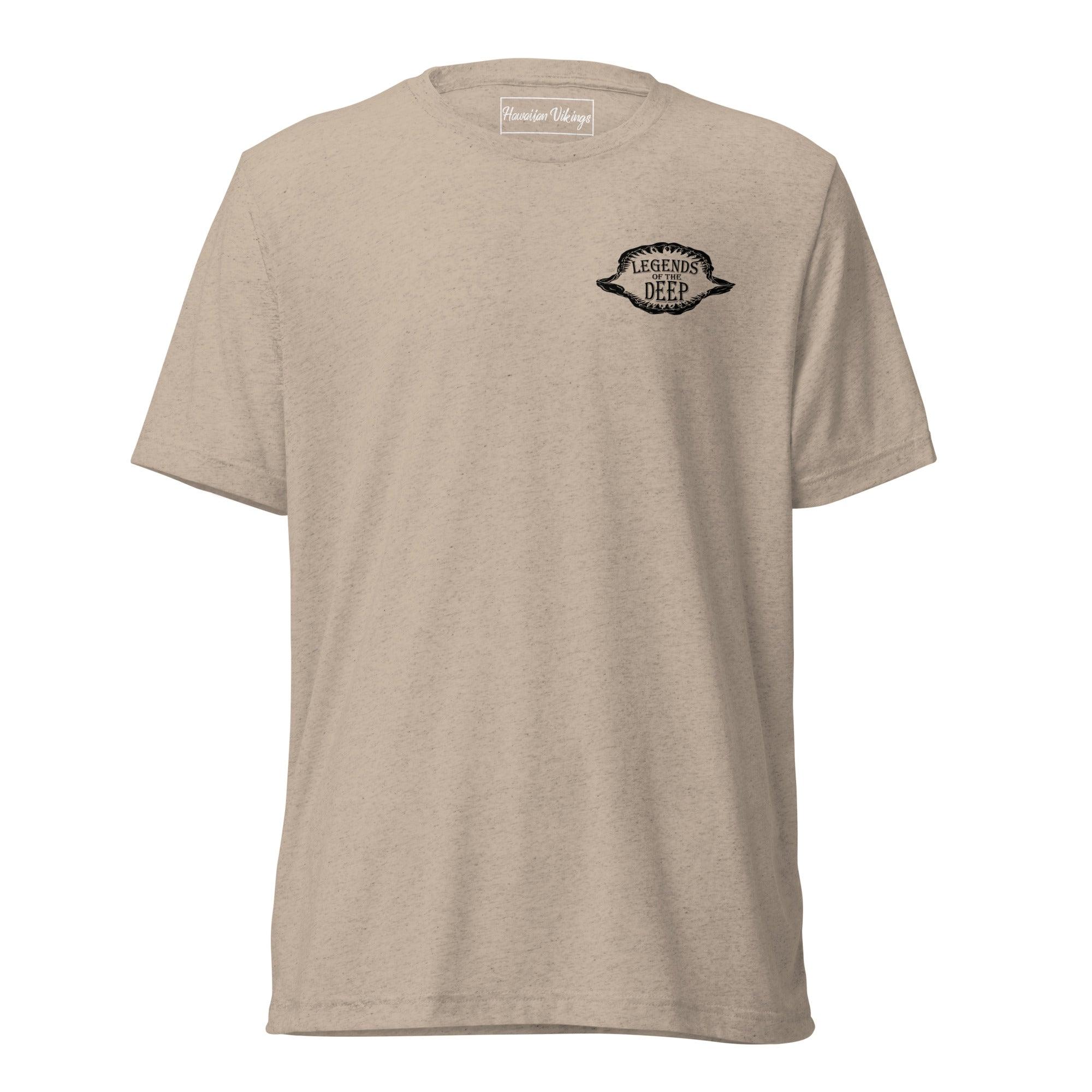 Great White Shark Tri-Blend Short Sleeve T-Shirt - Hawaiian Vikings