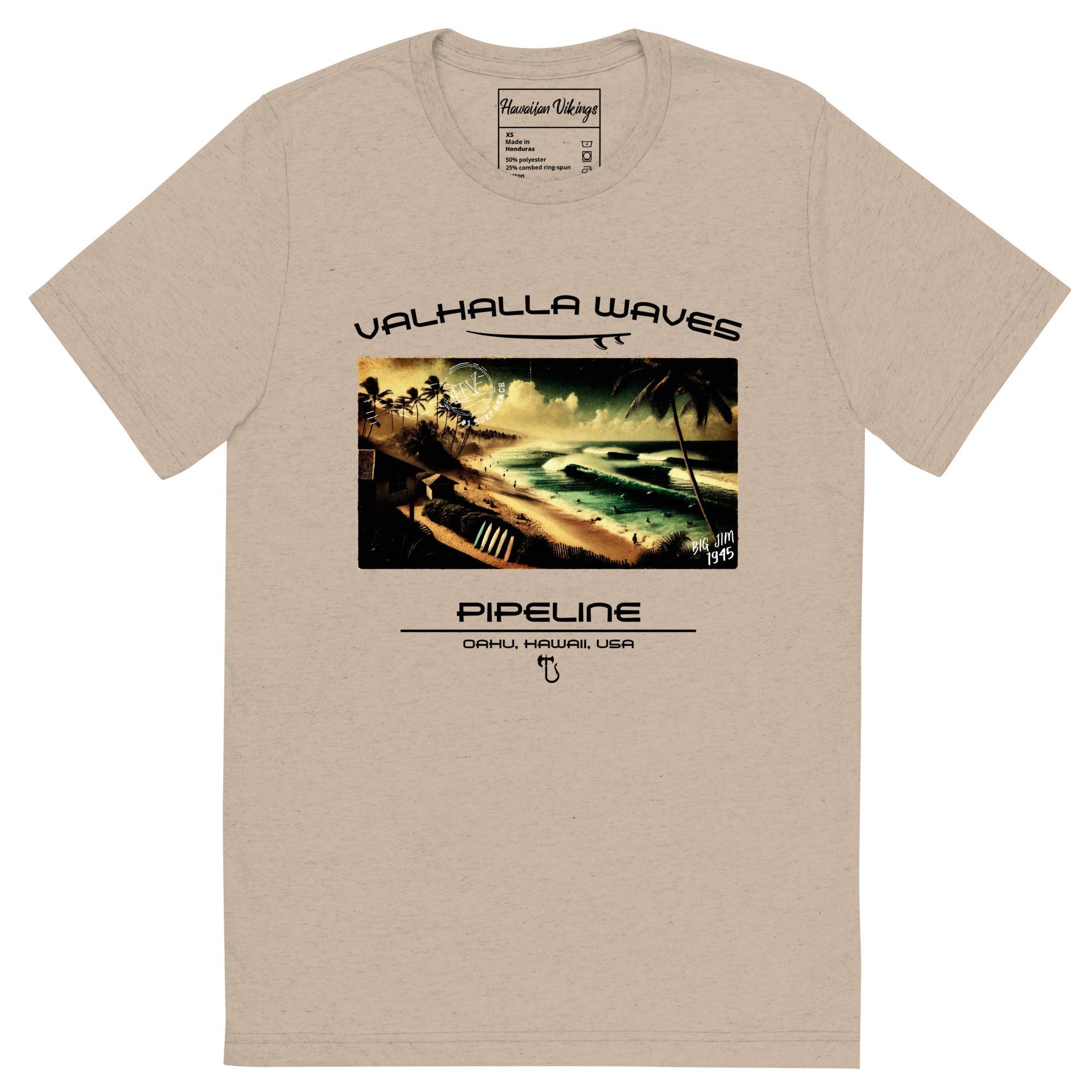 Pipeline Vintage Postcard T-Shirt - Hawaiian Vikings