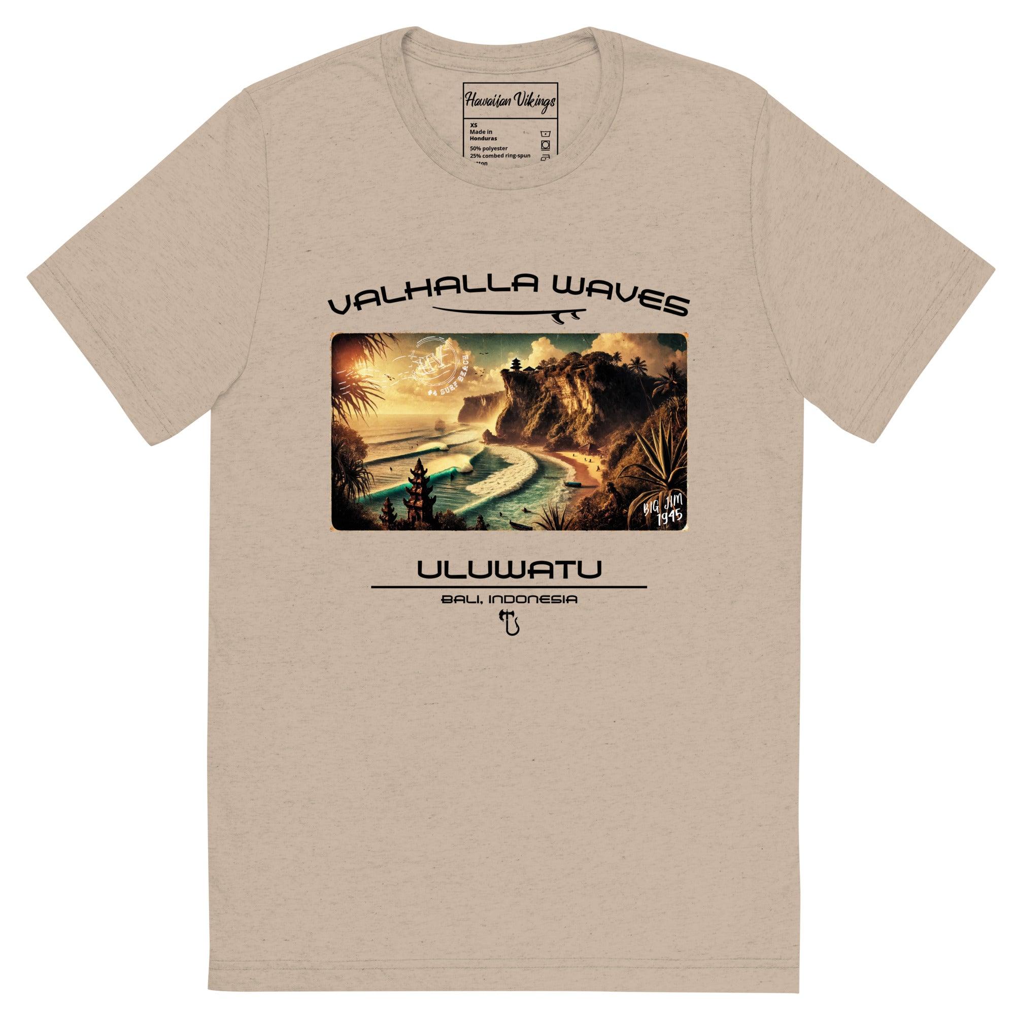 Uluwatu Vintage Postcard T-Shirt - Hawaiian Vikings