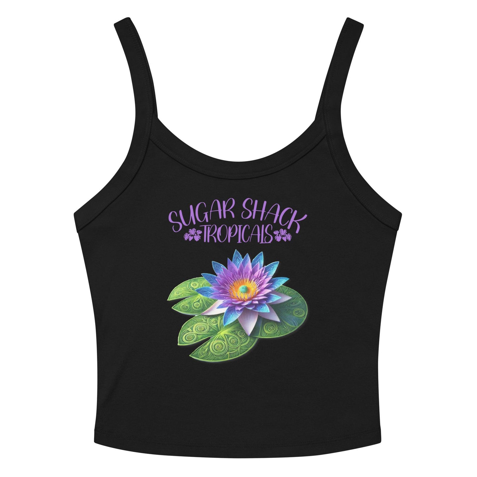 Tropical Water Lily Women’s micro-rib tank top - Hawaiian Vikings