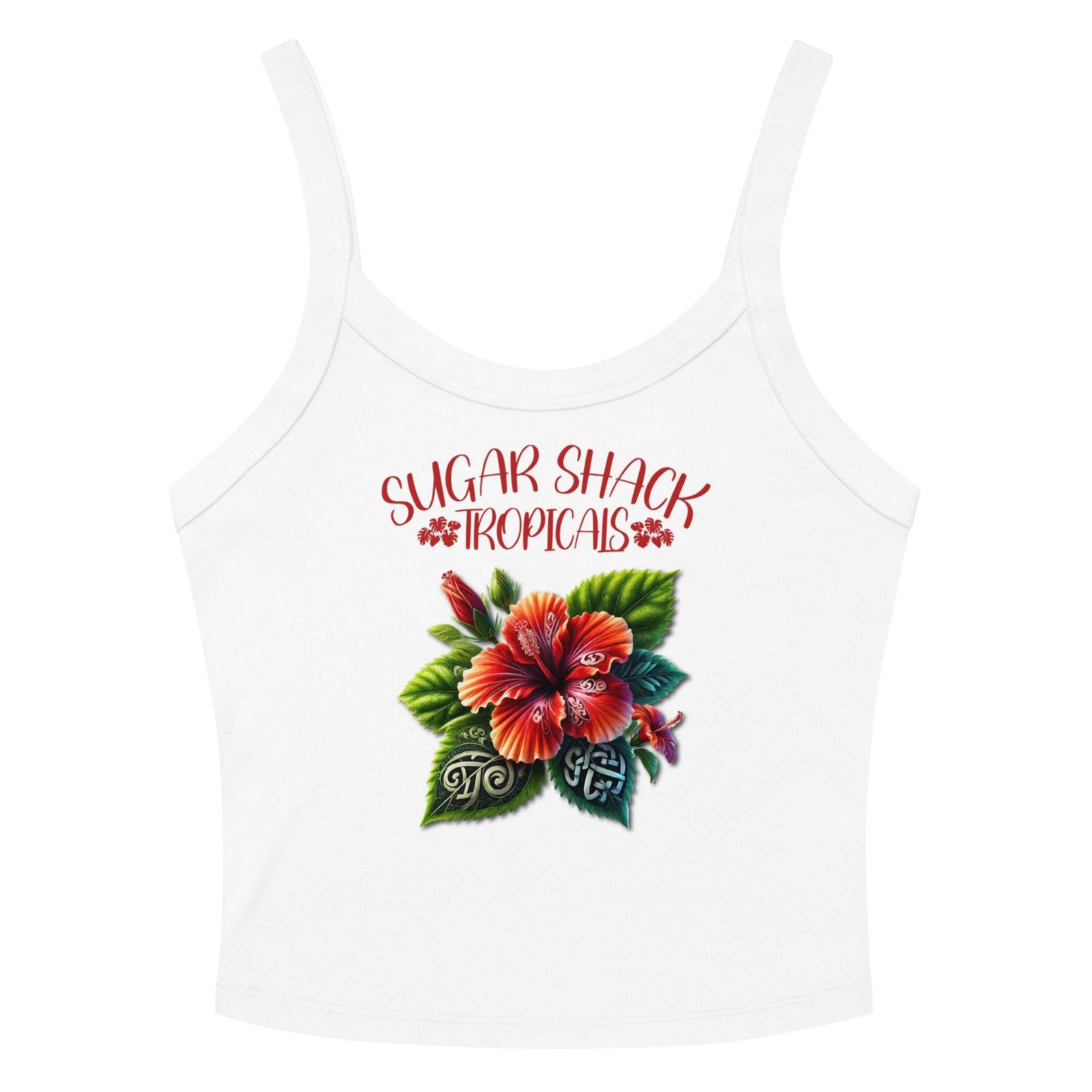 Hibiscus Women’s micro-rib tank top - Hawaiian Vikings