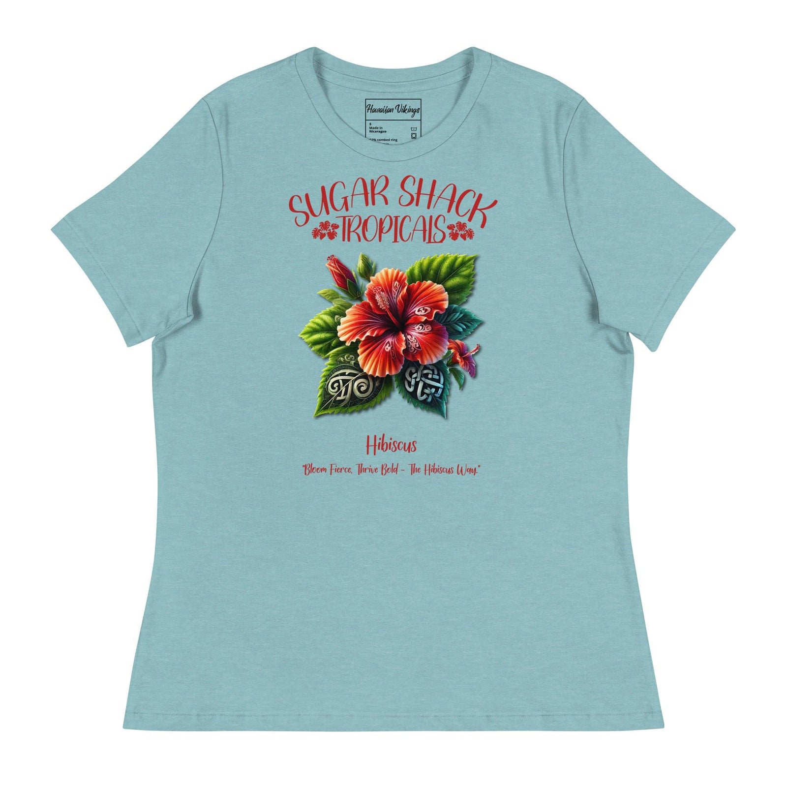 Hibiscus Women's Relaxed T-Shirt - Hawaiian Vikings
