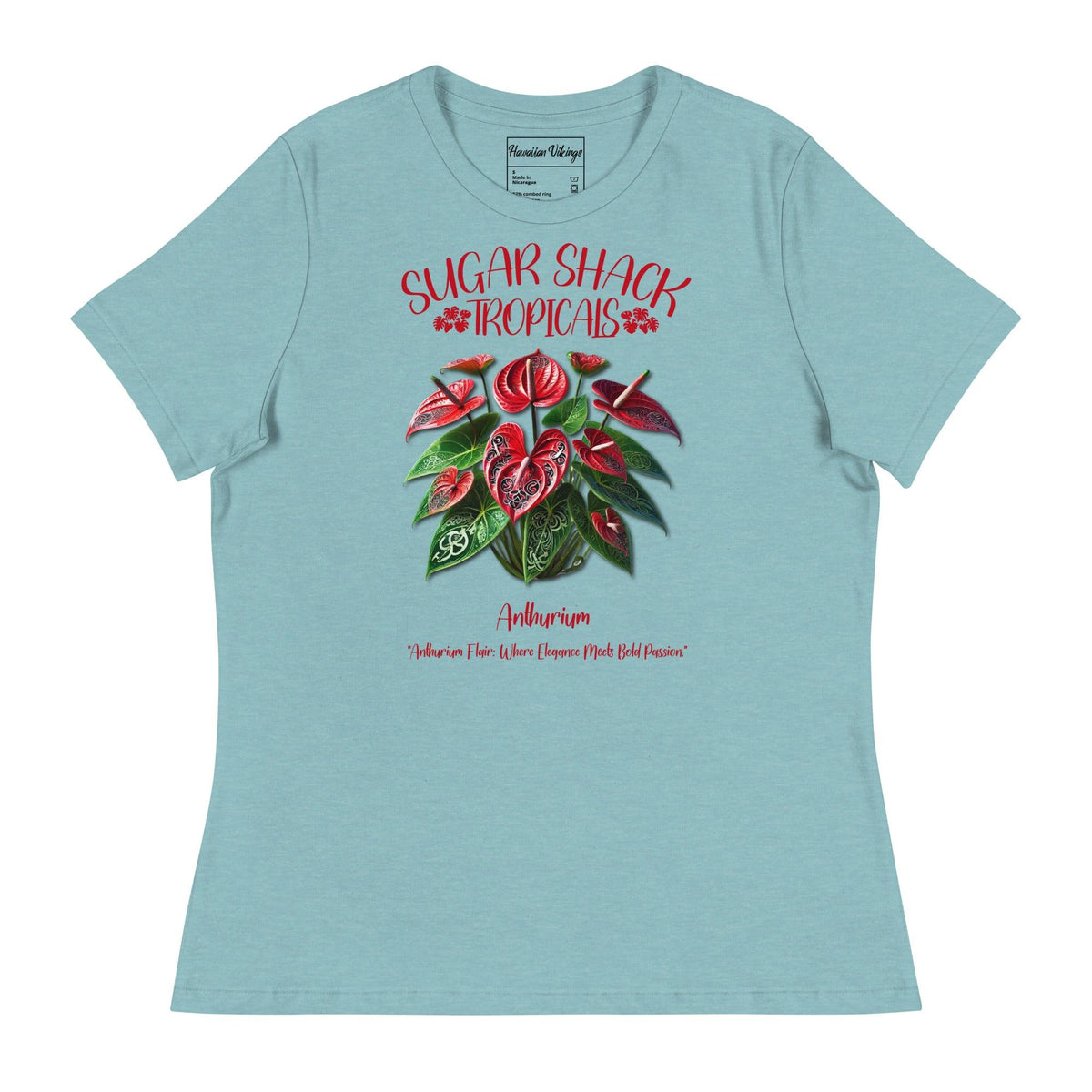 Anthurium Women's Relaxed T-Shirt - Hawaiian Vikings