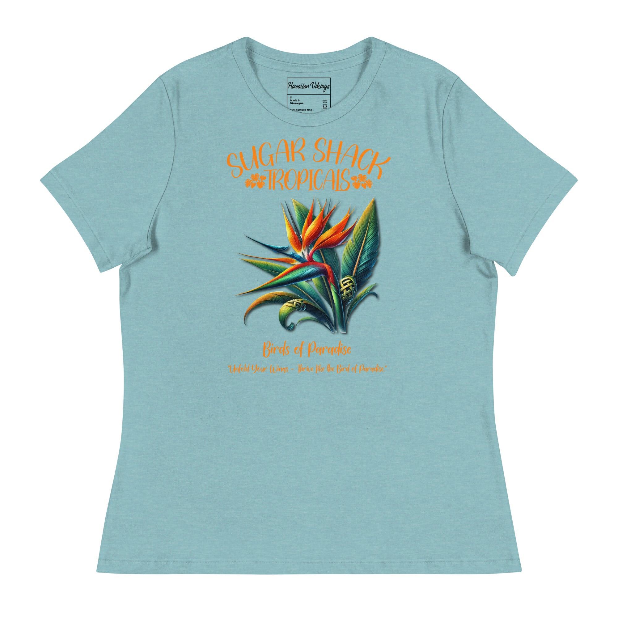 Bird Of Paradise Women's Relaxed T-Shirt - Hawaiian Vikings