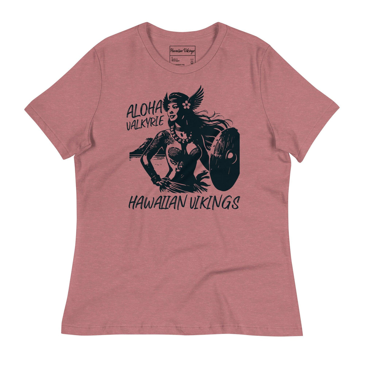 Aloha Valkyrie Shield Women’s Relaxed T-Shirt - Hawaiian Vikings