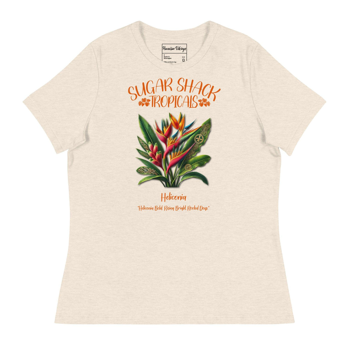 Heliconia Women's Relaxed T-Shirt - Hawaiian Vikings
