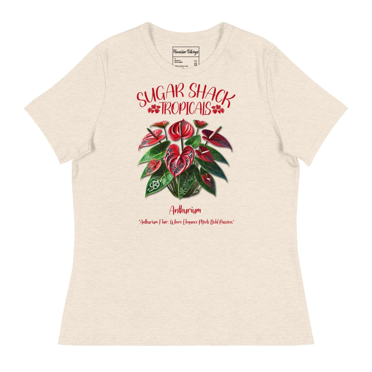 Anthurium Women's Relaxed T-Shirt - Hawaiian Vikings