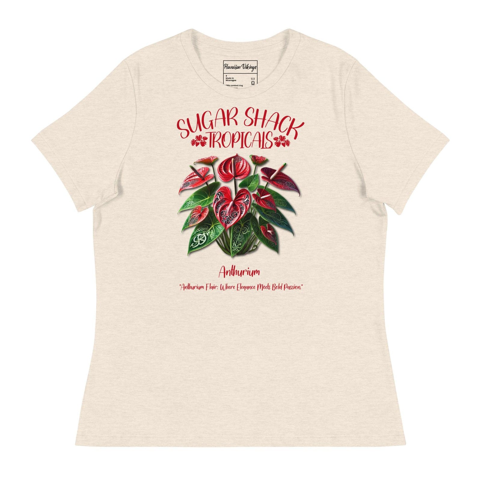 Anthurium Women's Relaxed T-Shirt - Hawaiian Vikings
