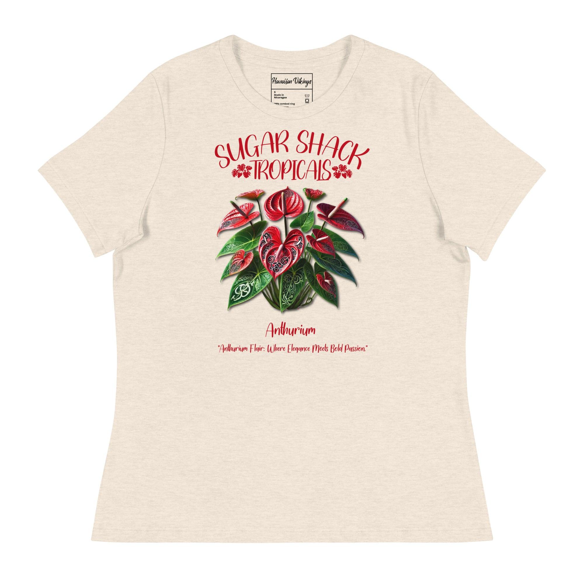Anthurium Women's Relaxed T-Shirt - Hawaiian Vikings