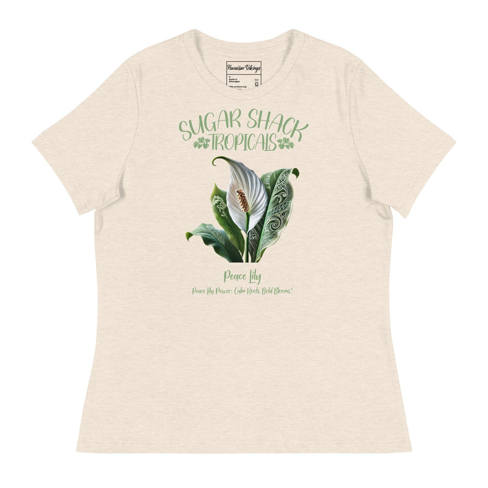 Peace Lily Women's Relaxed T-Shirt - Hawaiian Vikings