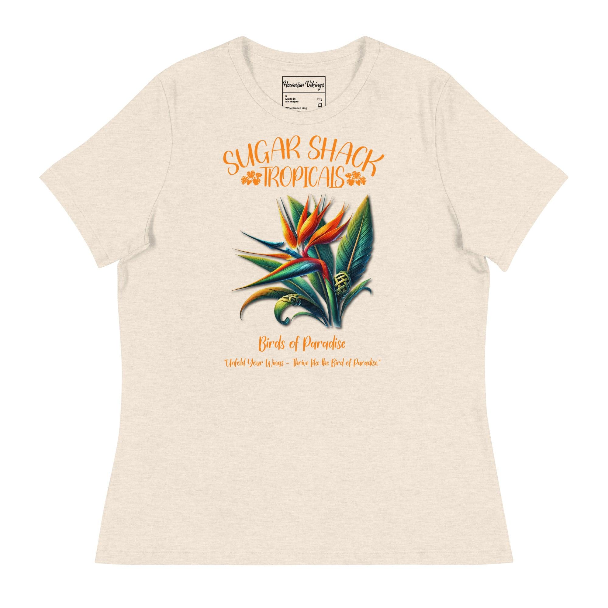 Bird Of Paradise Women's Relaxed T-Shirt - Hawaiian Vikings
