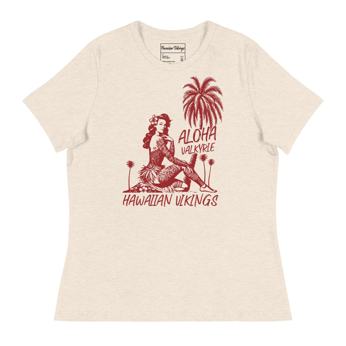 Island Valkyrie Women&#39;s Relaxed T-Shirt - Hawaiian Vikings