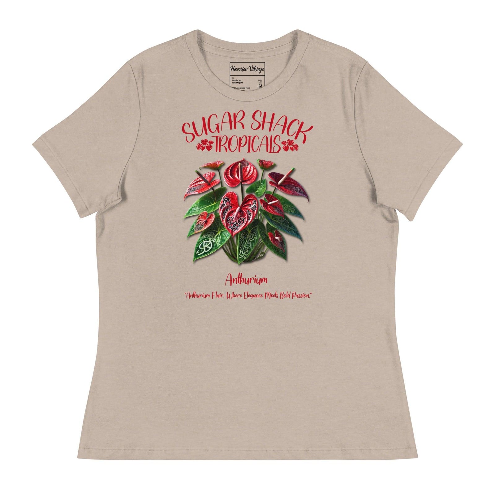 Anthurium Women's Relaxed T-Shirt - Hawaiian Vikings