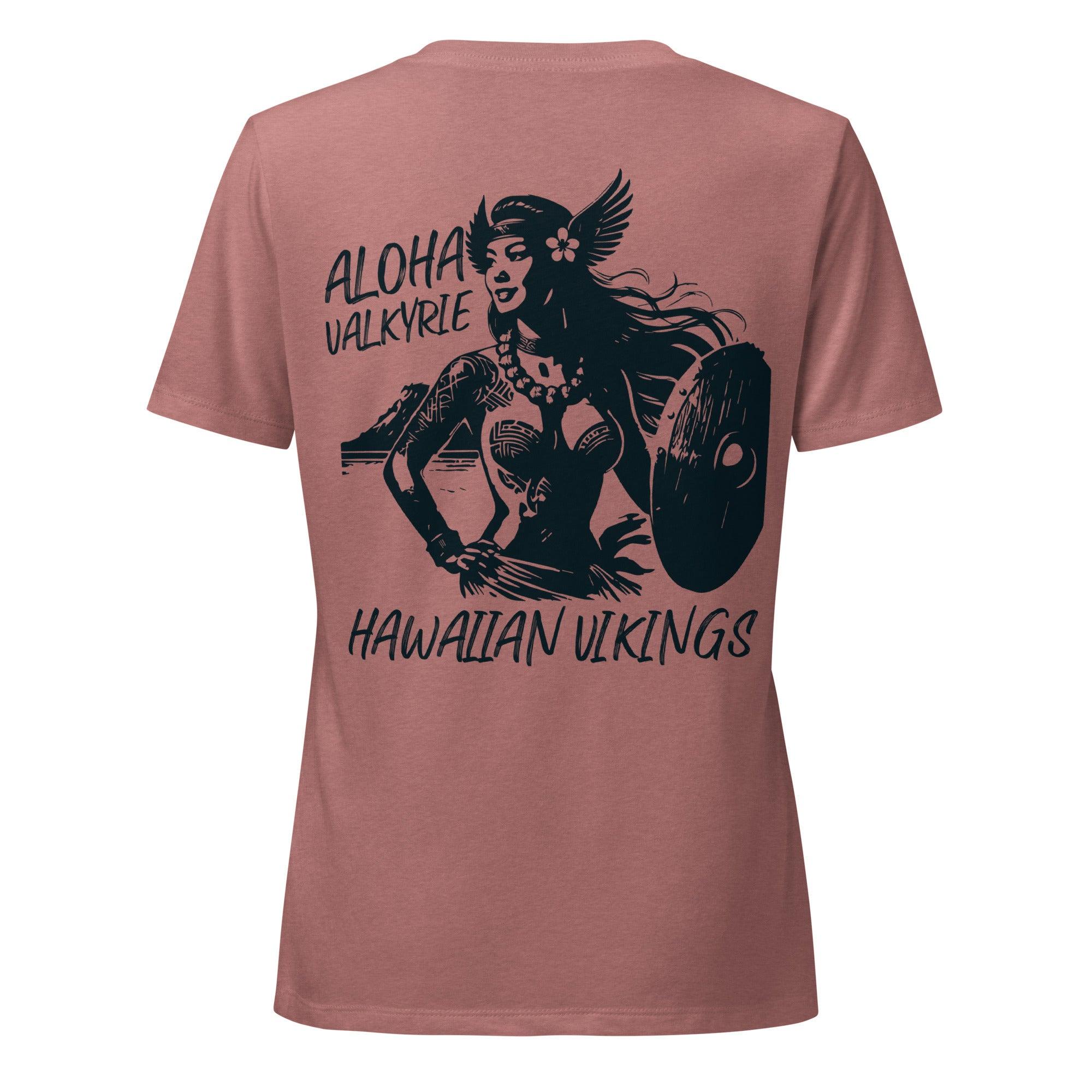 Aloha Valkyrie Shield Women’s V-Neck T-Shirt - Hawaiian Vikings