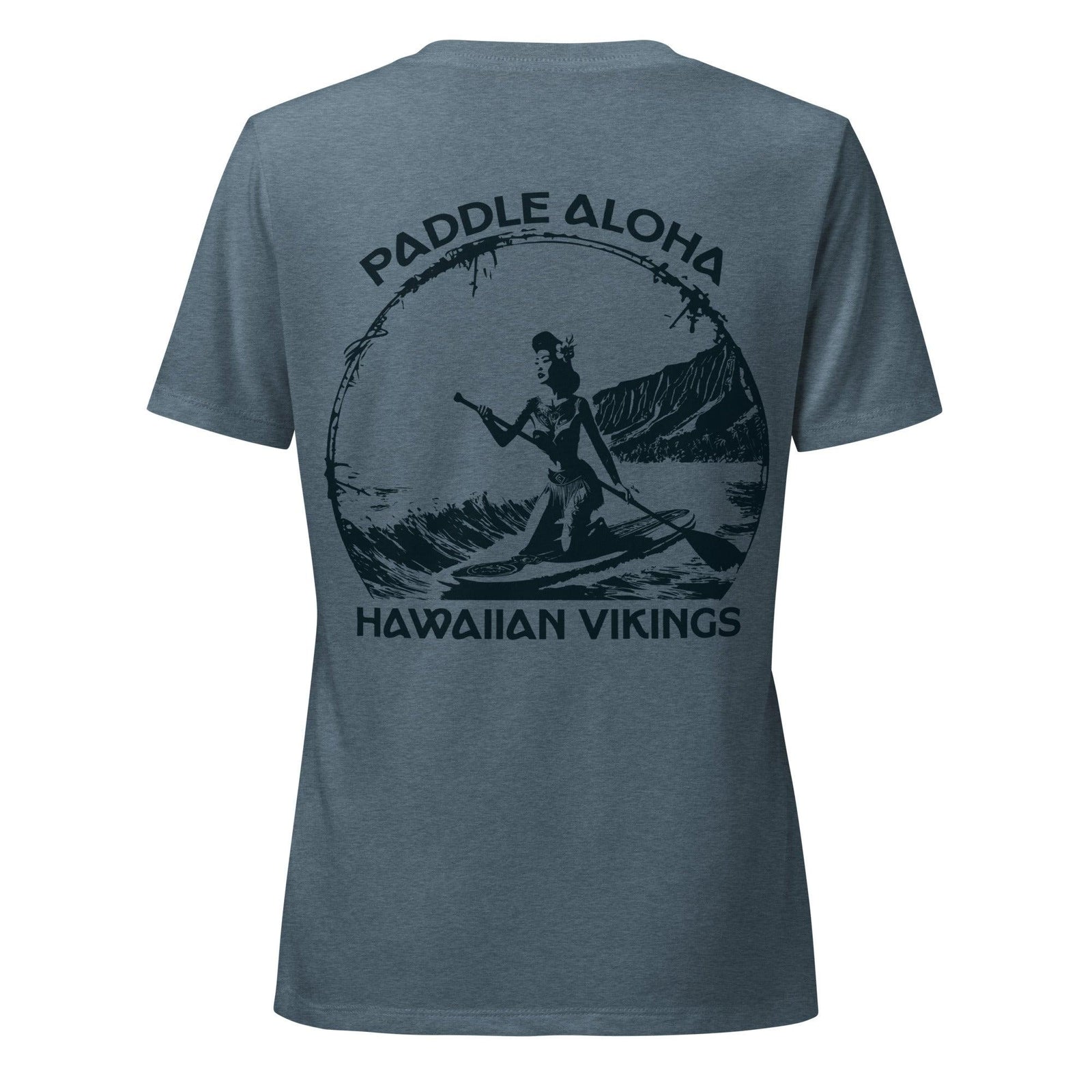 Paddle Aloha Women’s V-Neck T-Shirt - Hawaiian Vikings