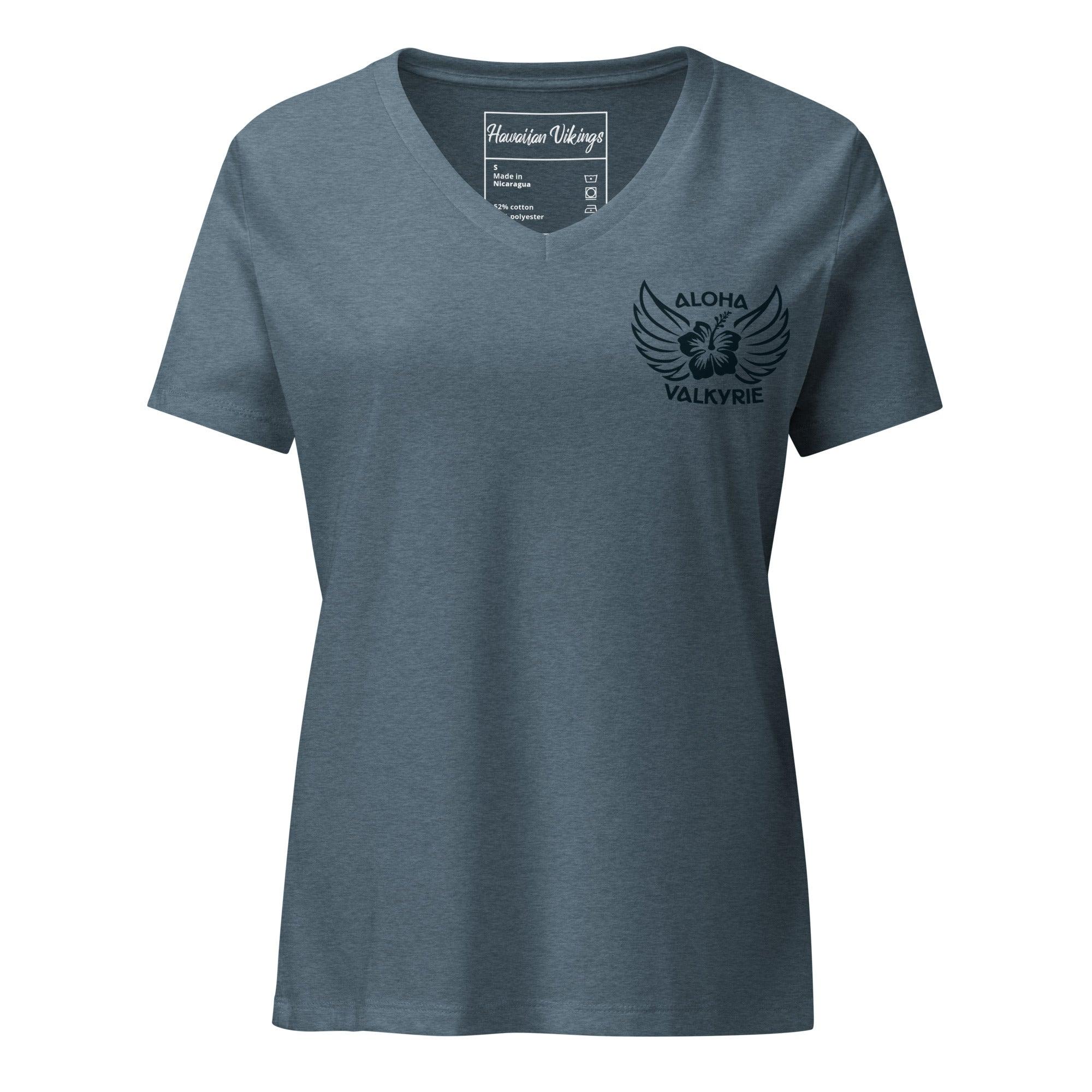 Paddle Aloha Women’s V-Neck T-Shirt - Hawaiian Vikings